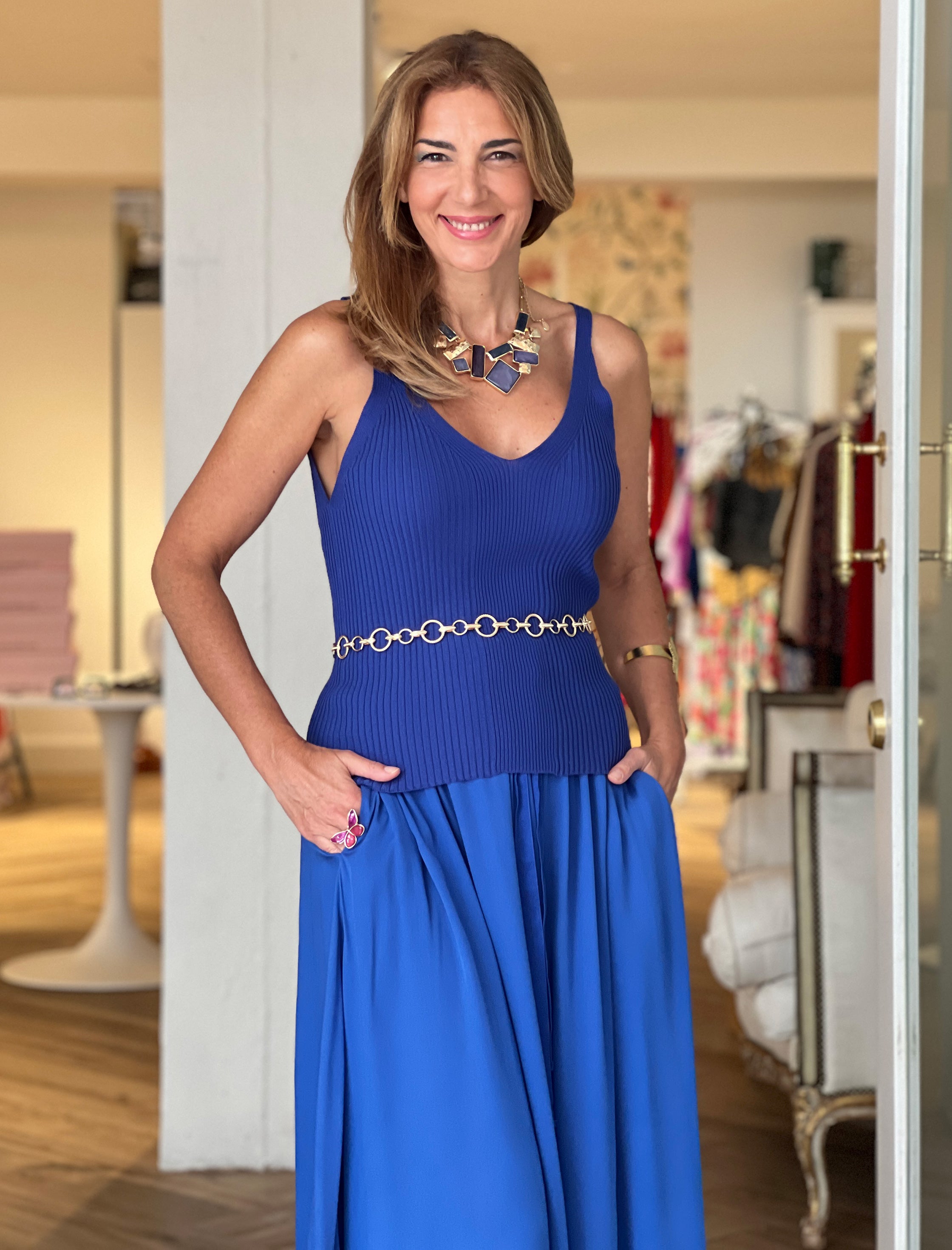 FLOWING CASHMERE SKIRT