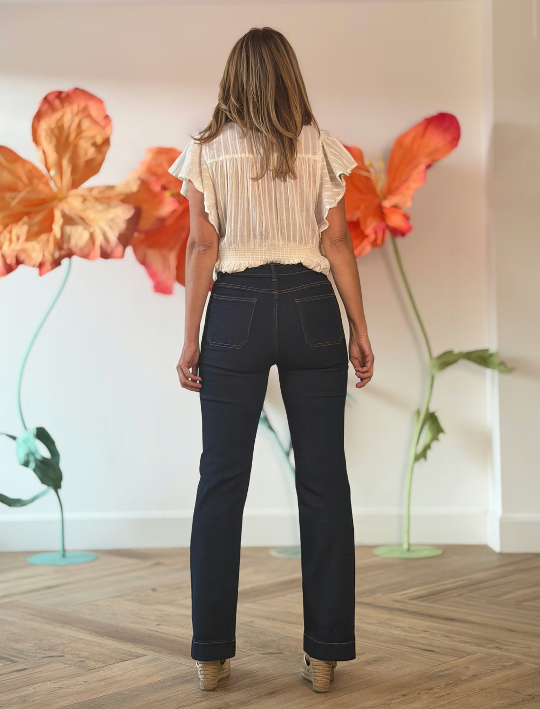 Pantalón vaquero de bolsillos marino