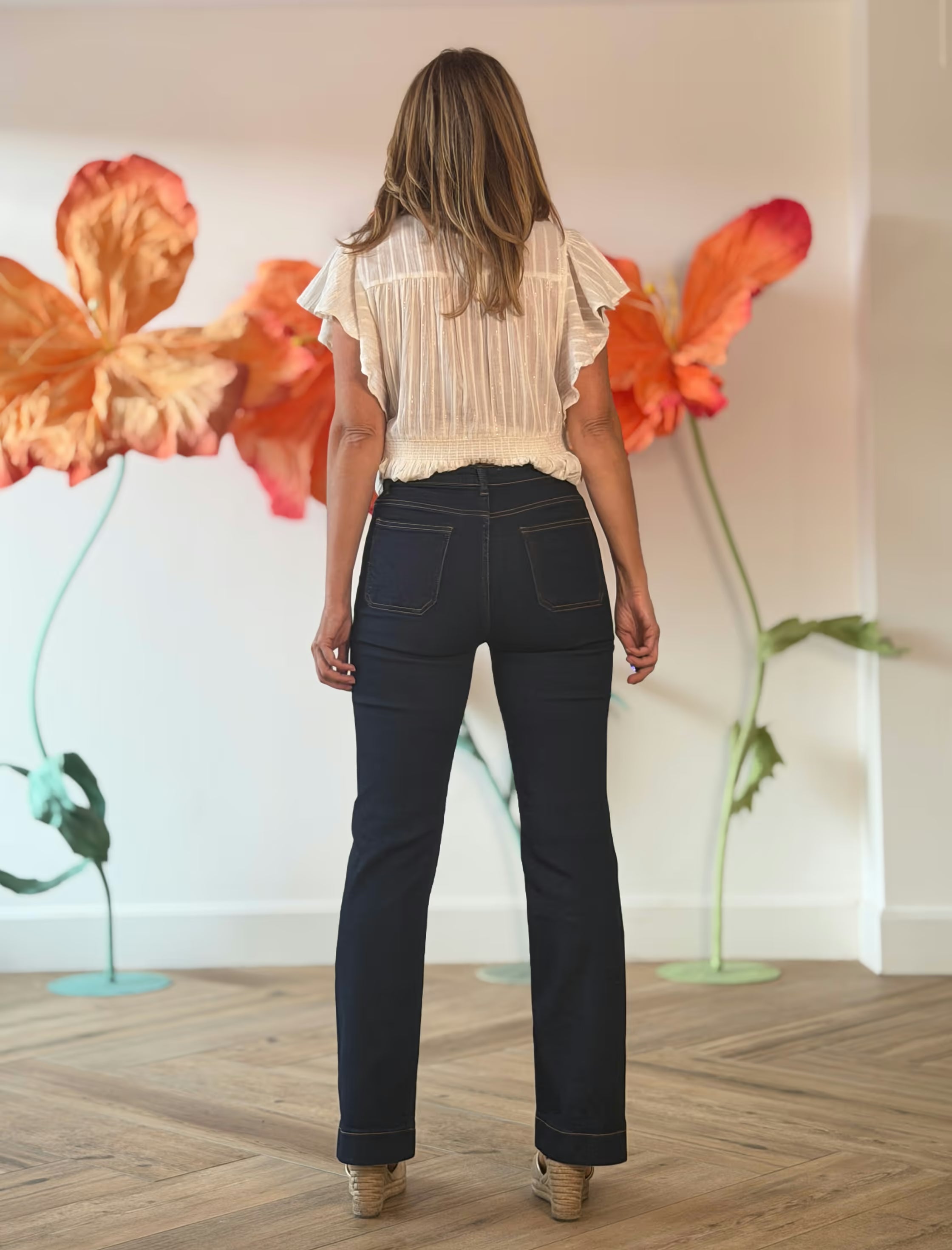 Pantalón vaquero de bolsillos marino