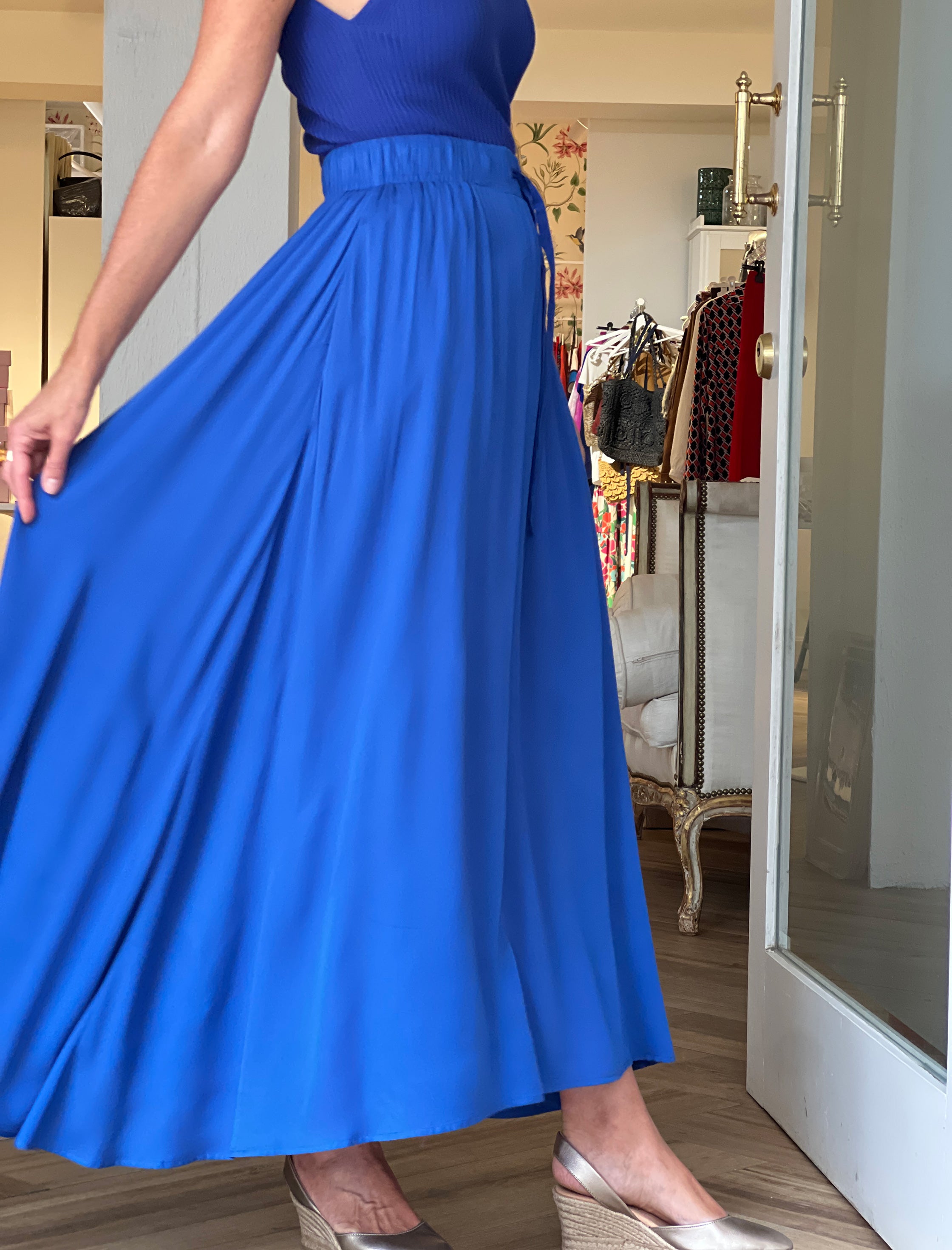FLOWING CASHMERE SKIRT