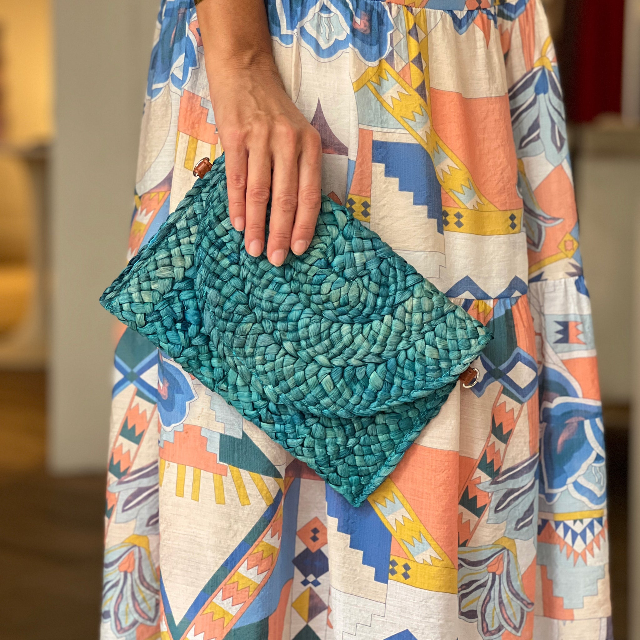Cartera natural ideal azul