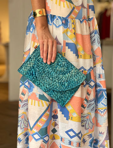 Cartera natural ideal azul