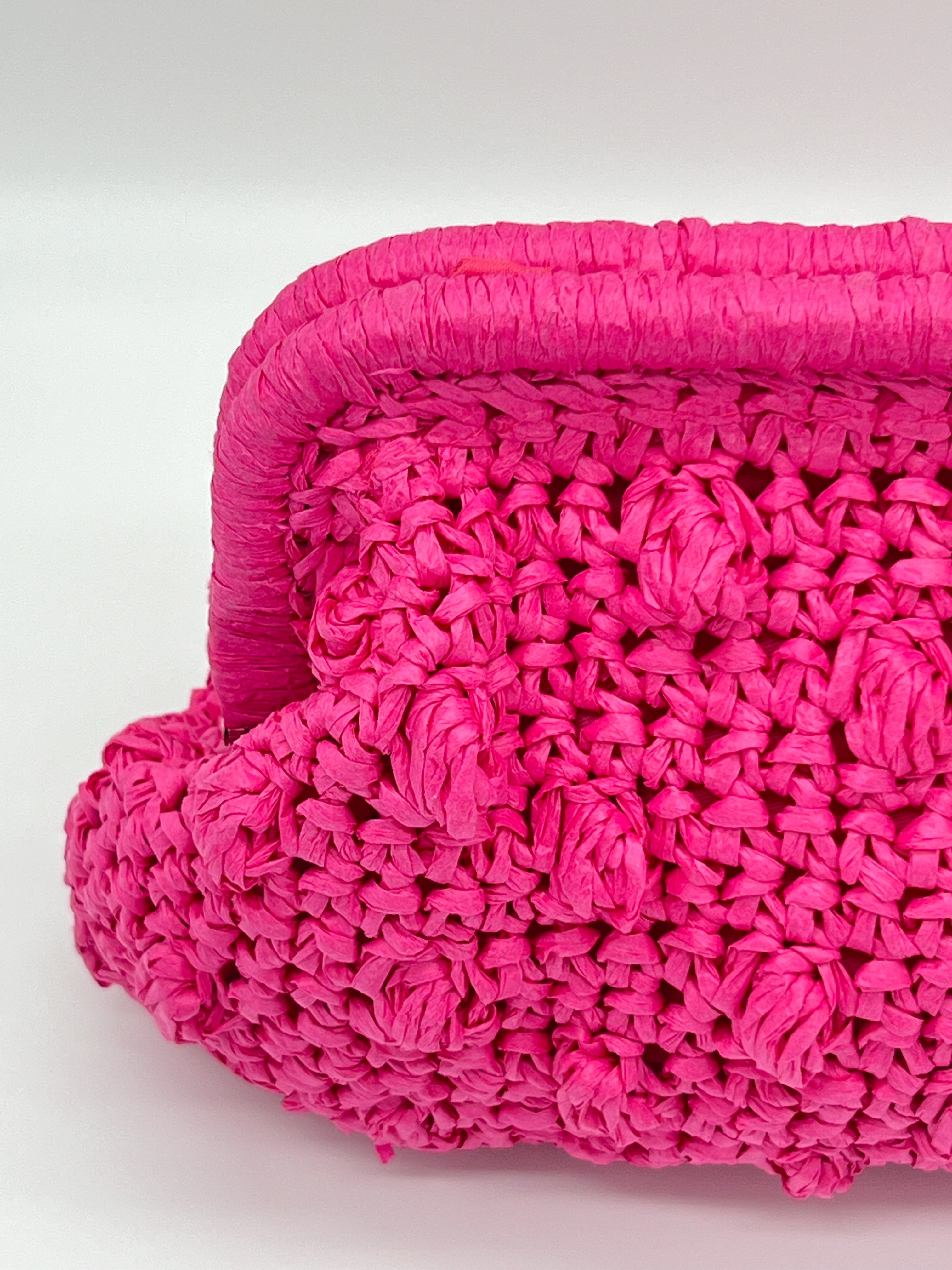 Bolso natural chic fucsia