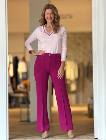 IDEAL PANTS WITH BUGANVILLA POCKETS