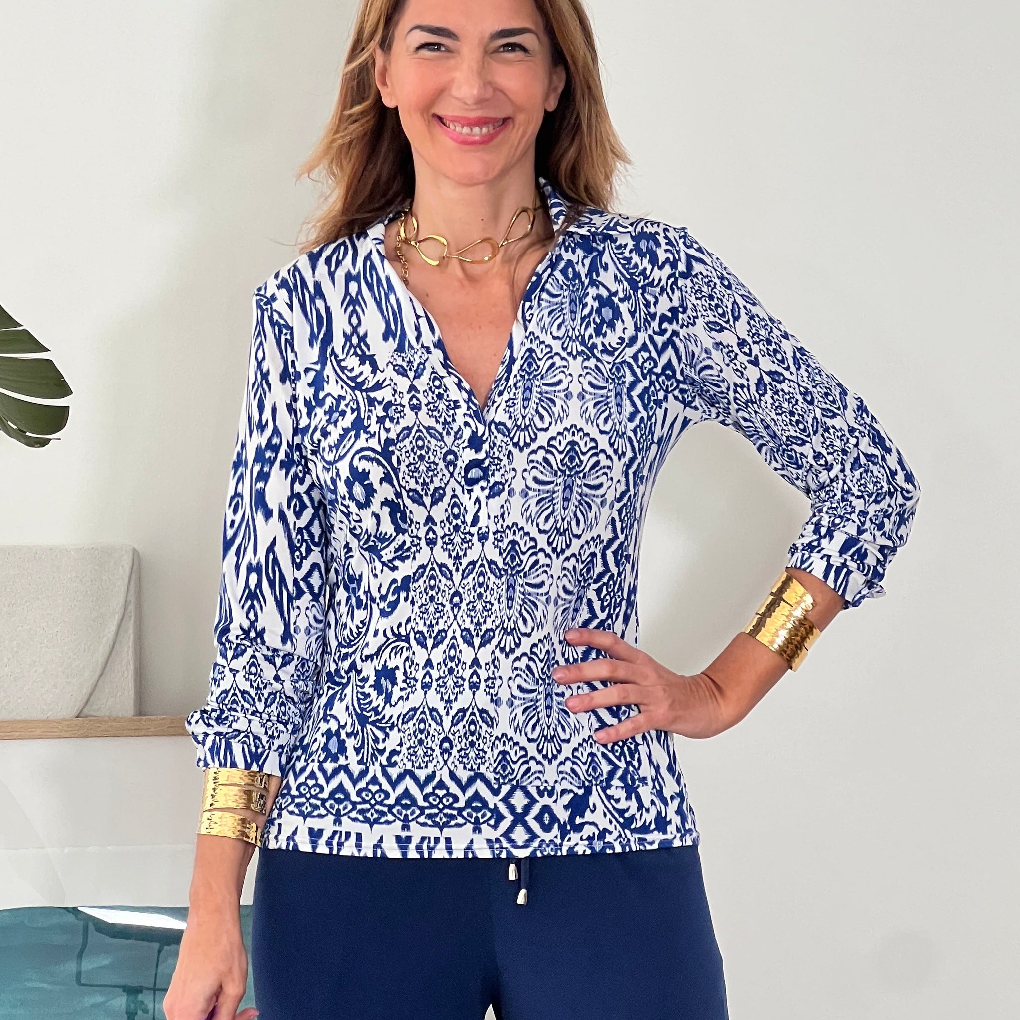 Camisa elástica Ikat