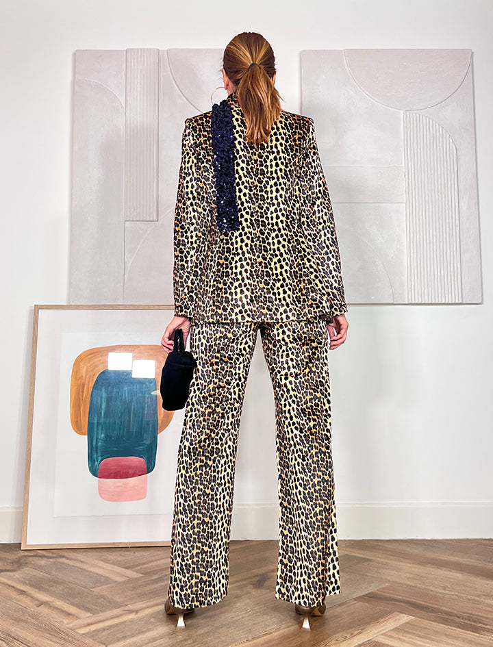 Pantalón ideal de terciopelo print