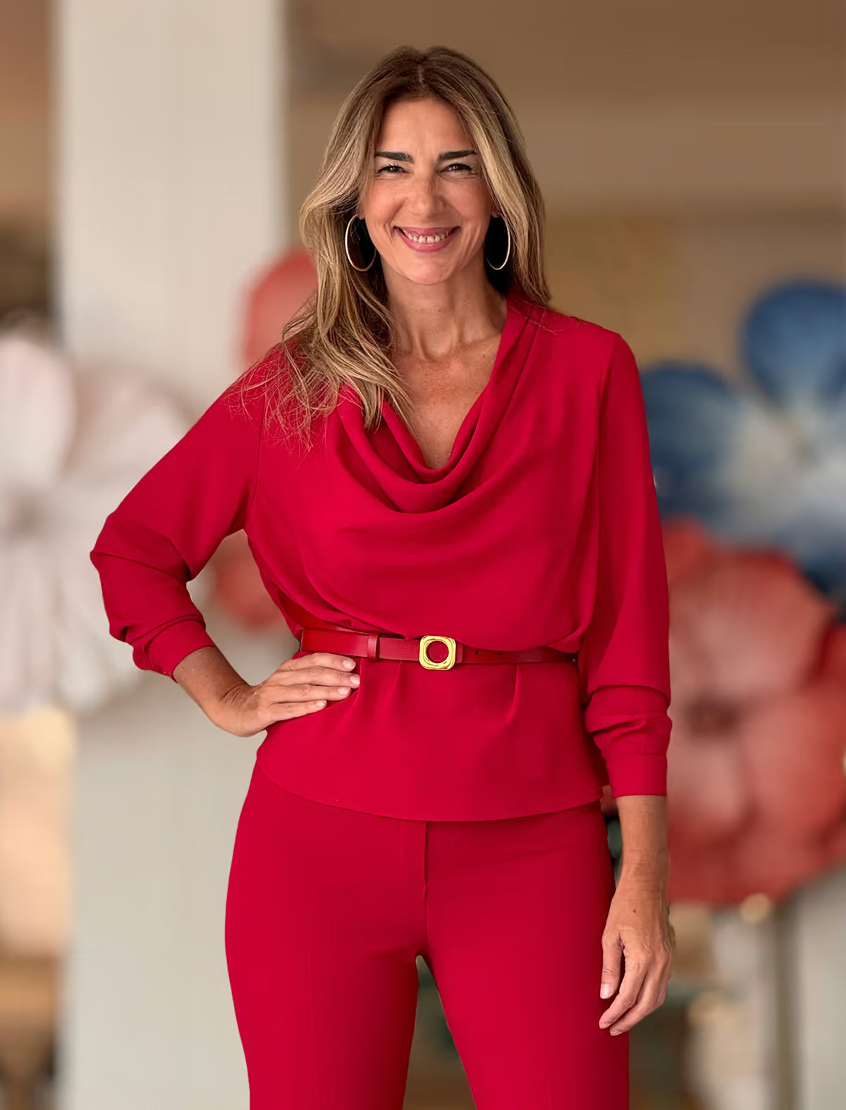 Camisa burdeos marsala fluida fondo chic