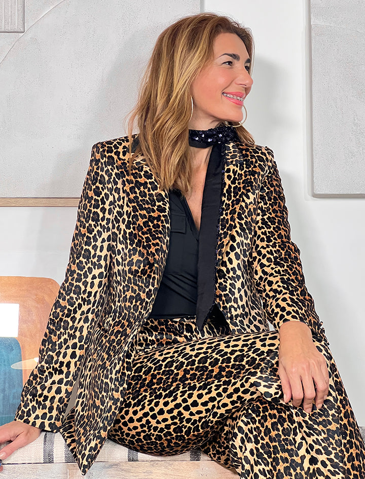 Chaqueta ideal de terciopelo print ÚLTIMA S