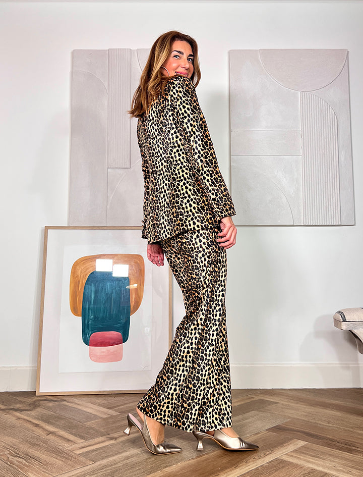 Pantalón ideal de terciopelo print