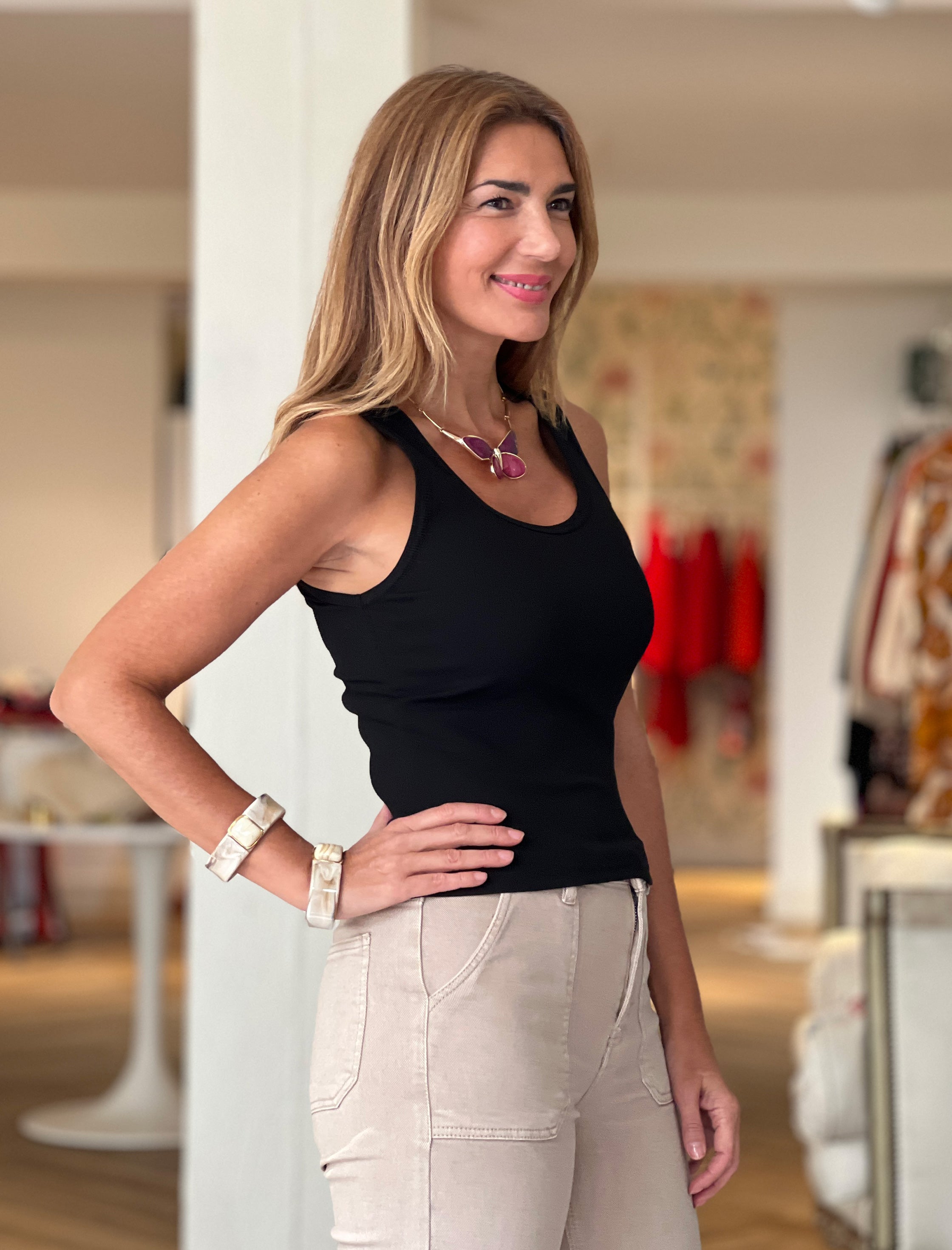 COLLAR MARIPOSA CHIC MORADO