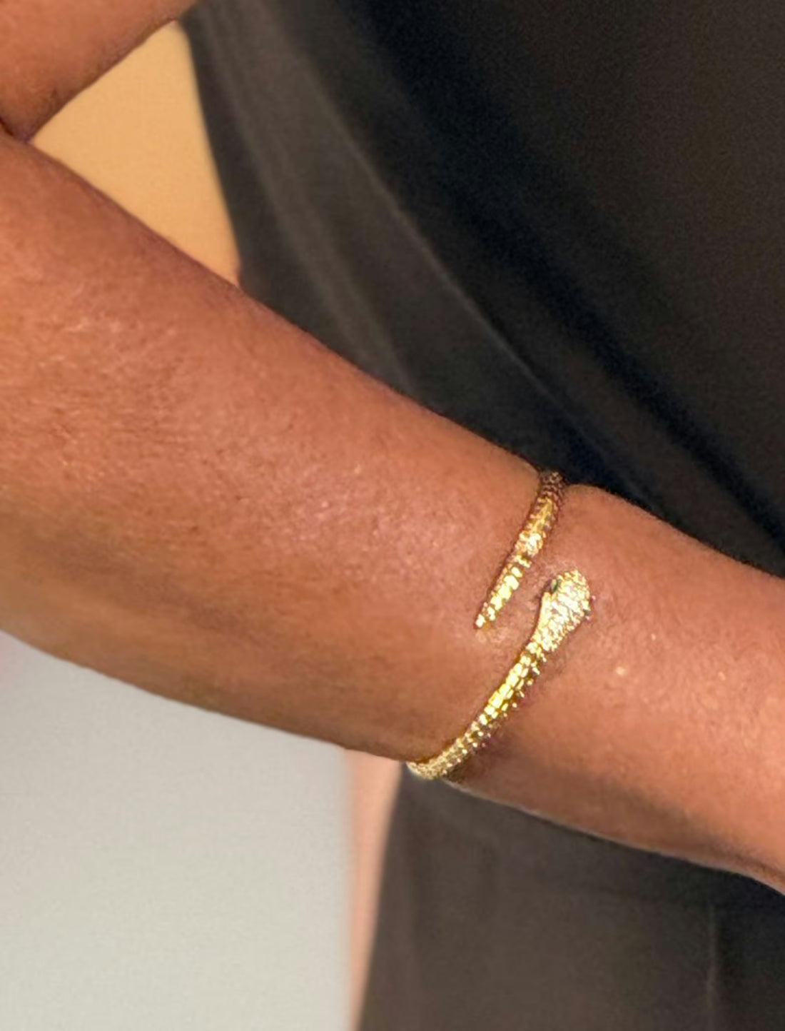 Zirconia Snake Bangle