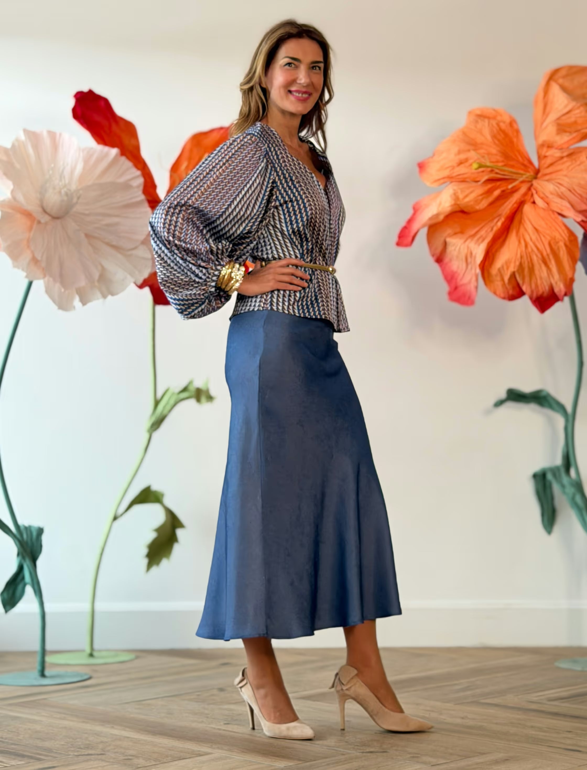 Falda Evasé Jeans