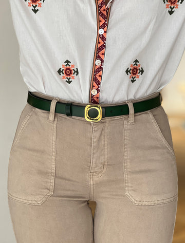 CINTURON FONDO DE ARMARIO VERDE