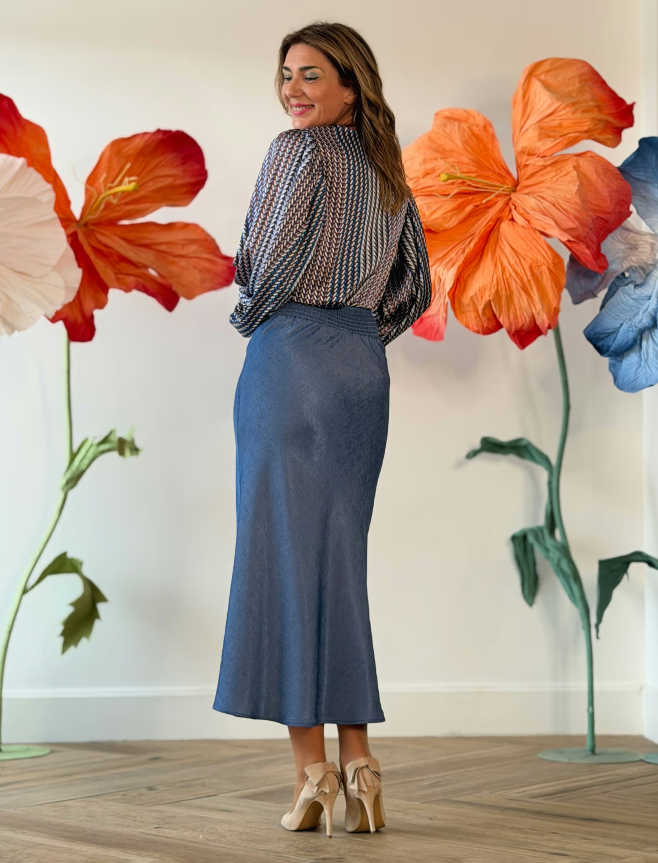 Falda Evasé Jeans
