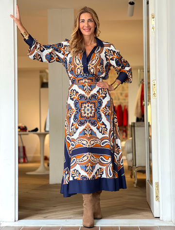 Total look de camisa y falda de viscosa Atalanta Carolina