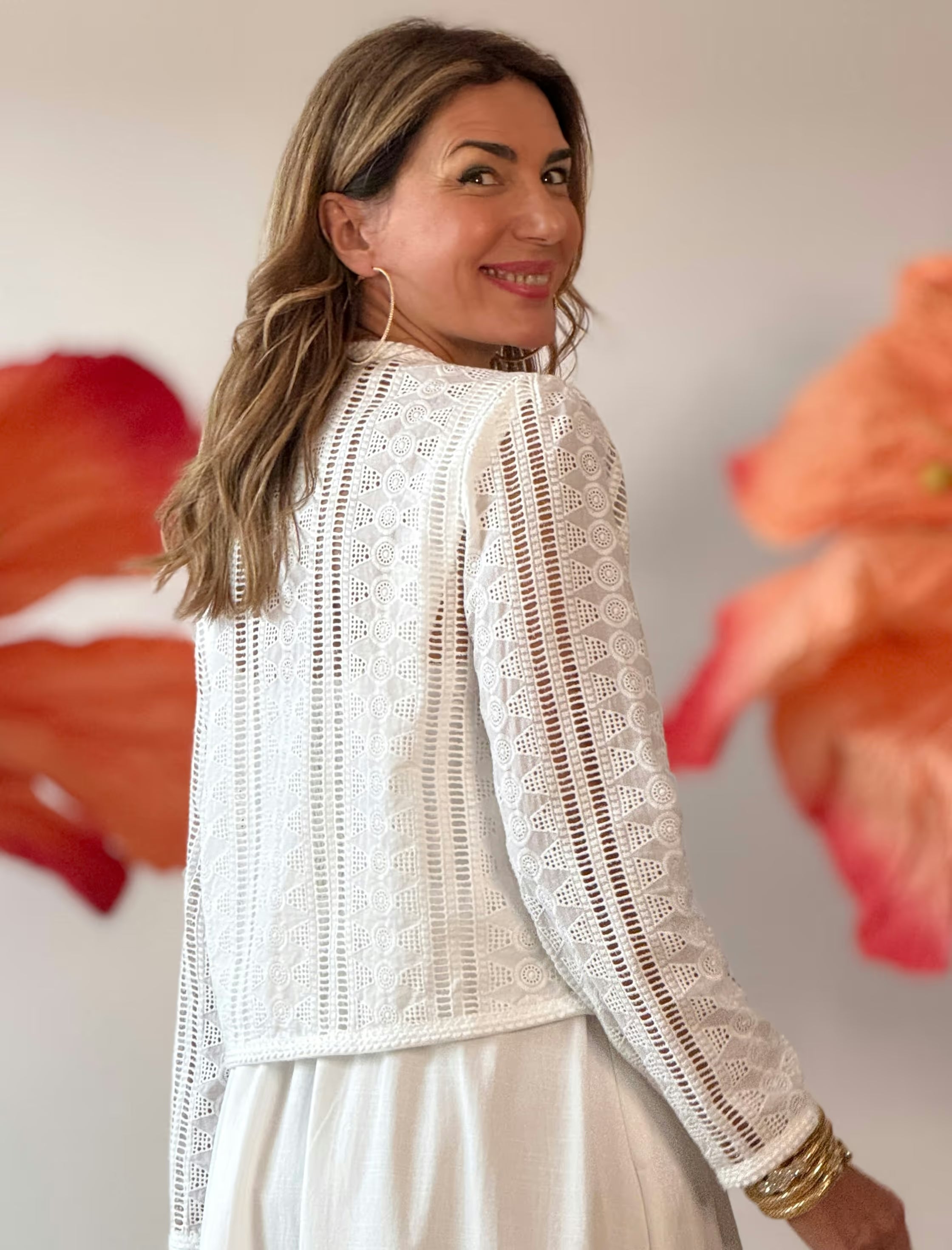 Chaqueta calada chic