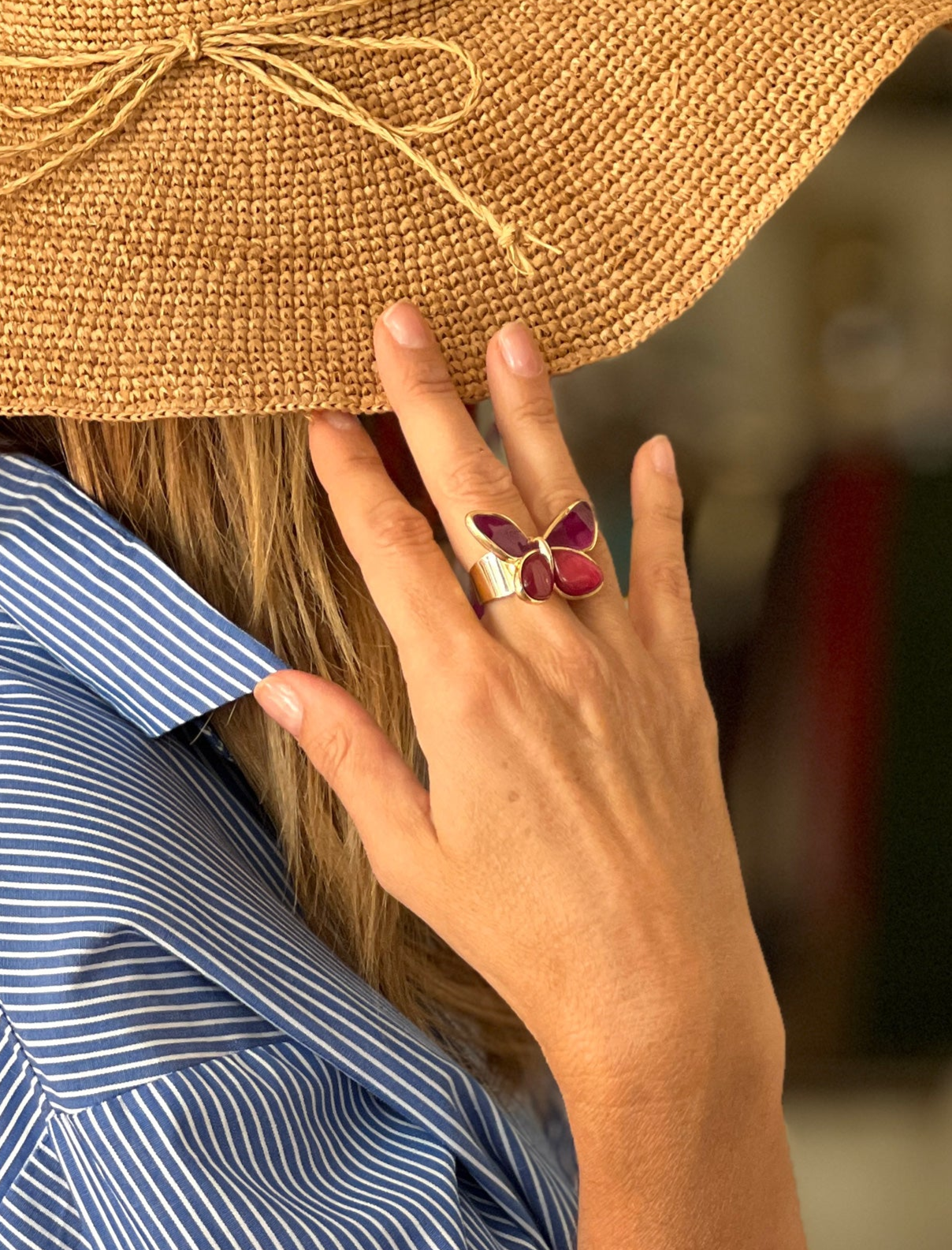 Anillo mariposa ideal buganvilla
