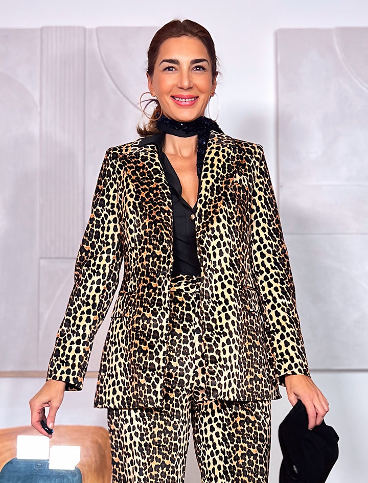 Chaqueta ideal de terciopelo print ÚLTIMA S