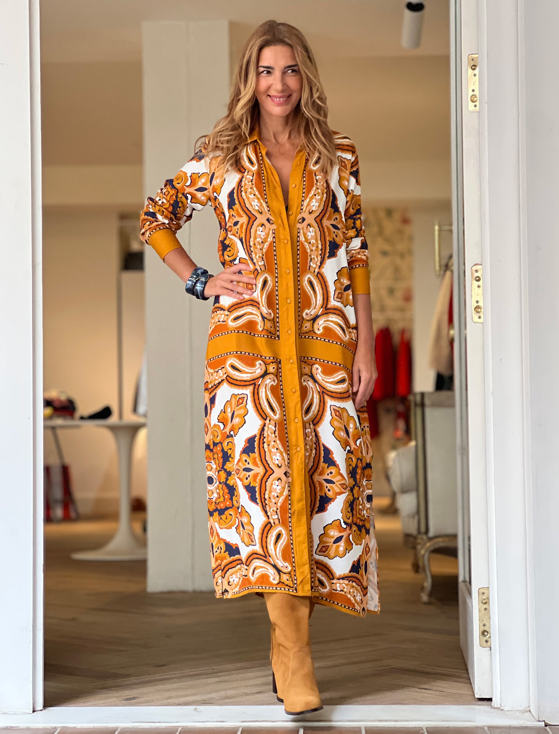 Vestido de viscosa Nuria Carolina