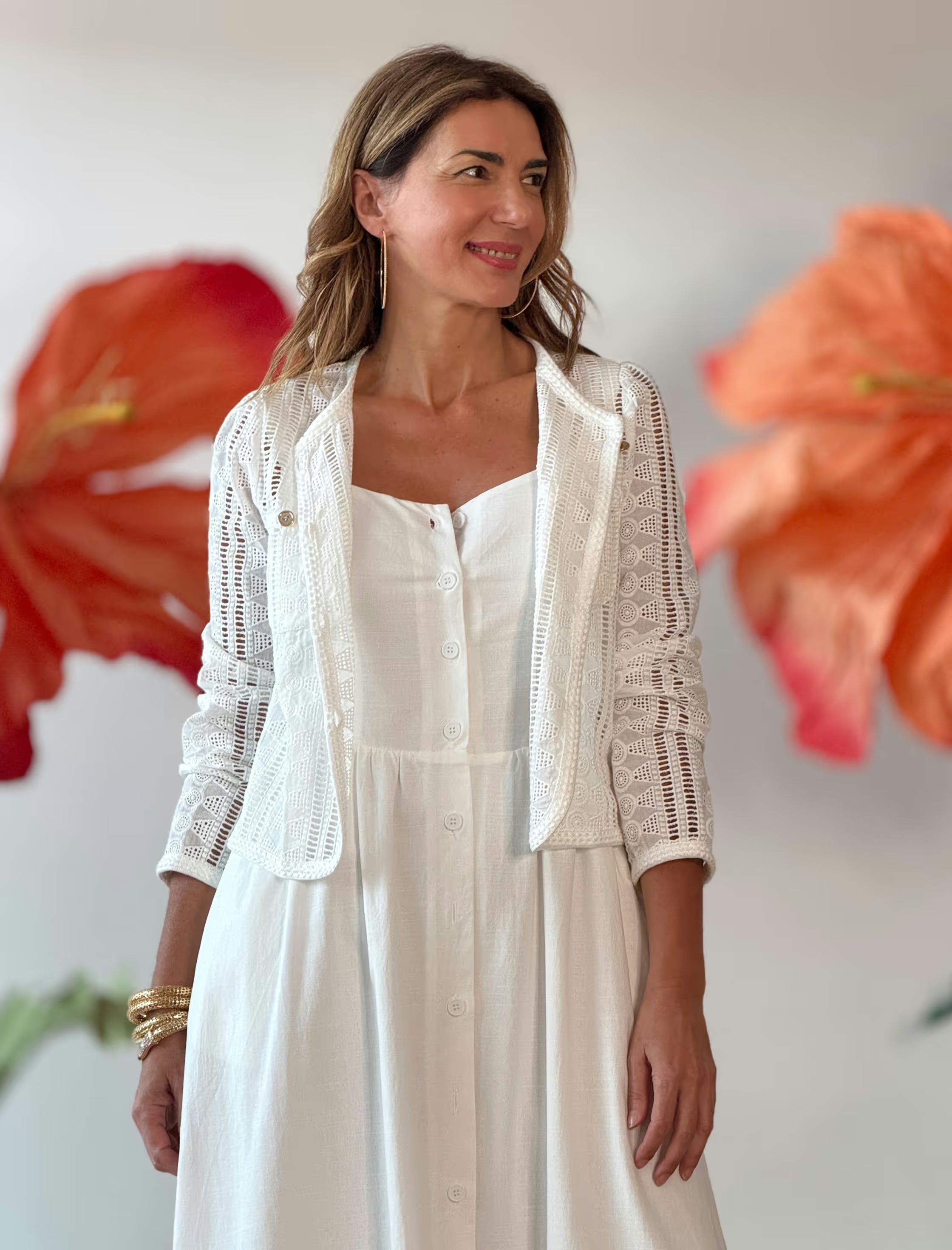 Chaqueta calada chic