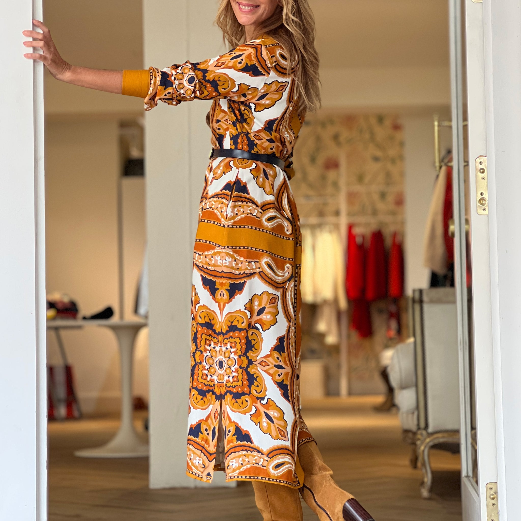 Vestido de viscosa Nuria Carolina
