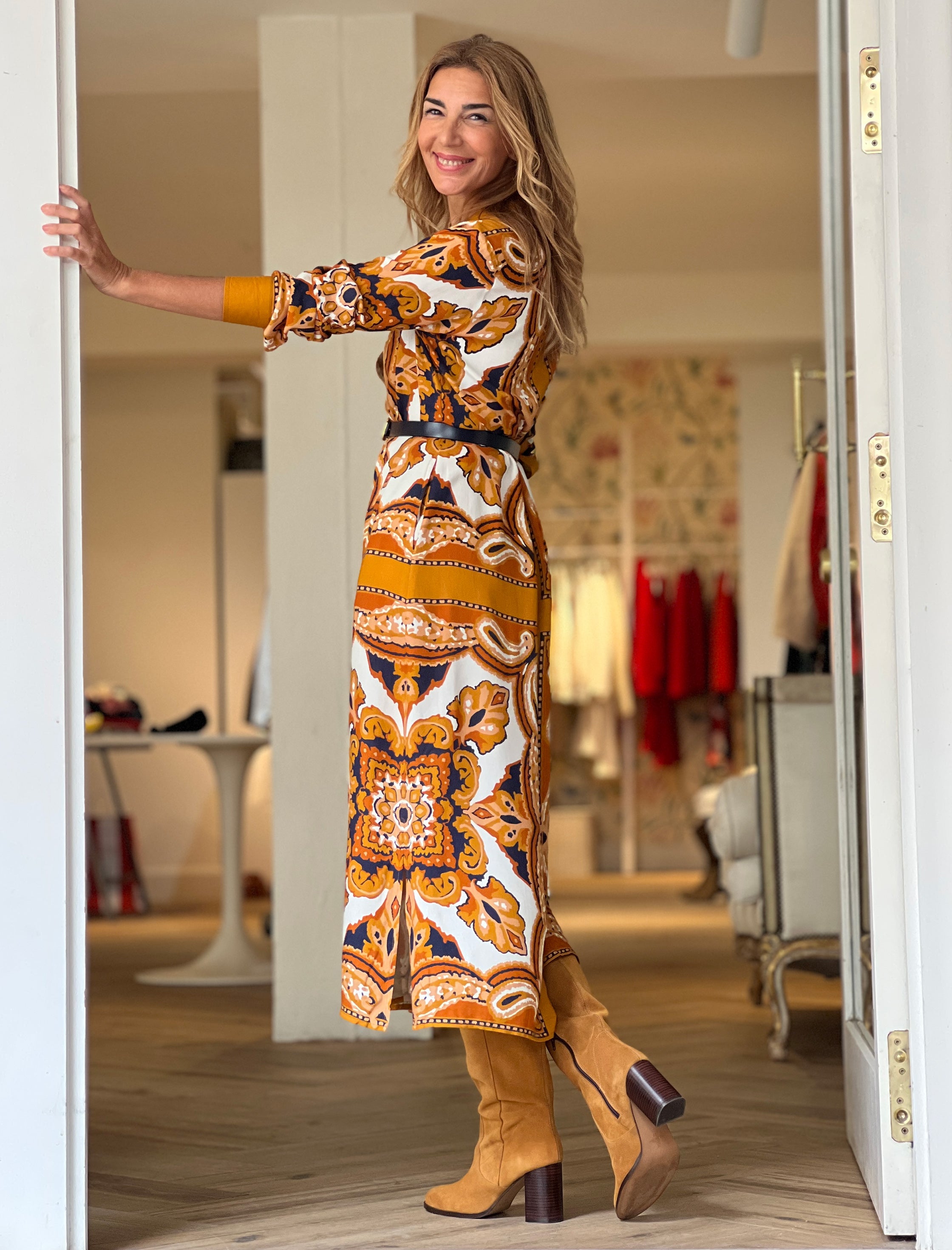 Vestido de viscosa Nuria Carolina