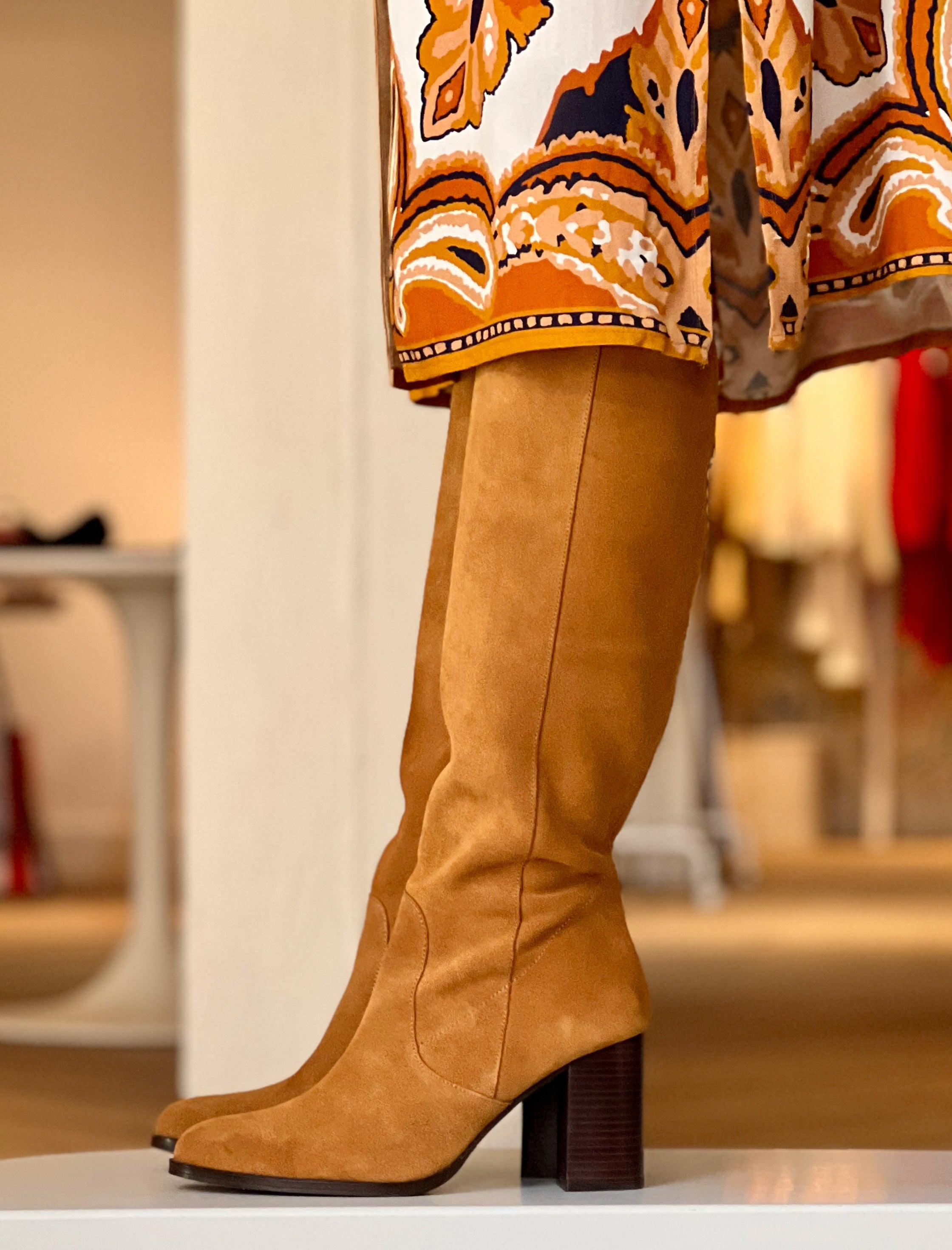 Bota Valeria camel