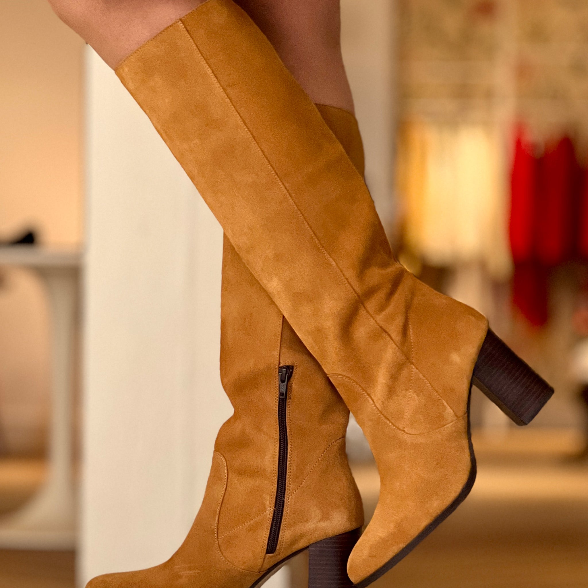 Bota Valeria camel