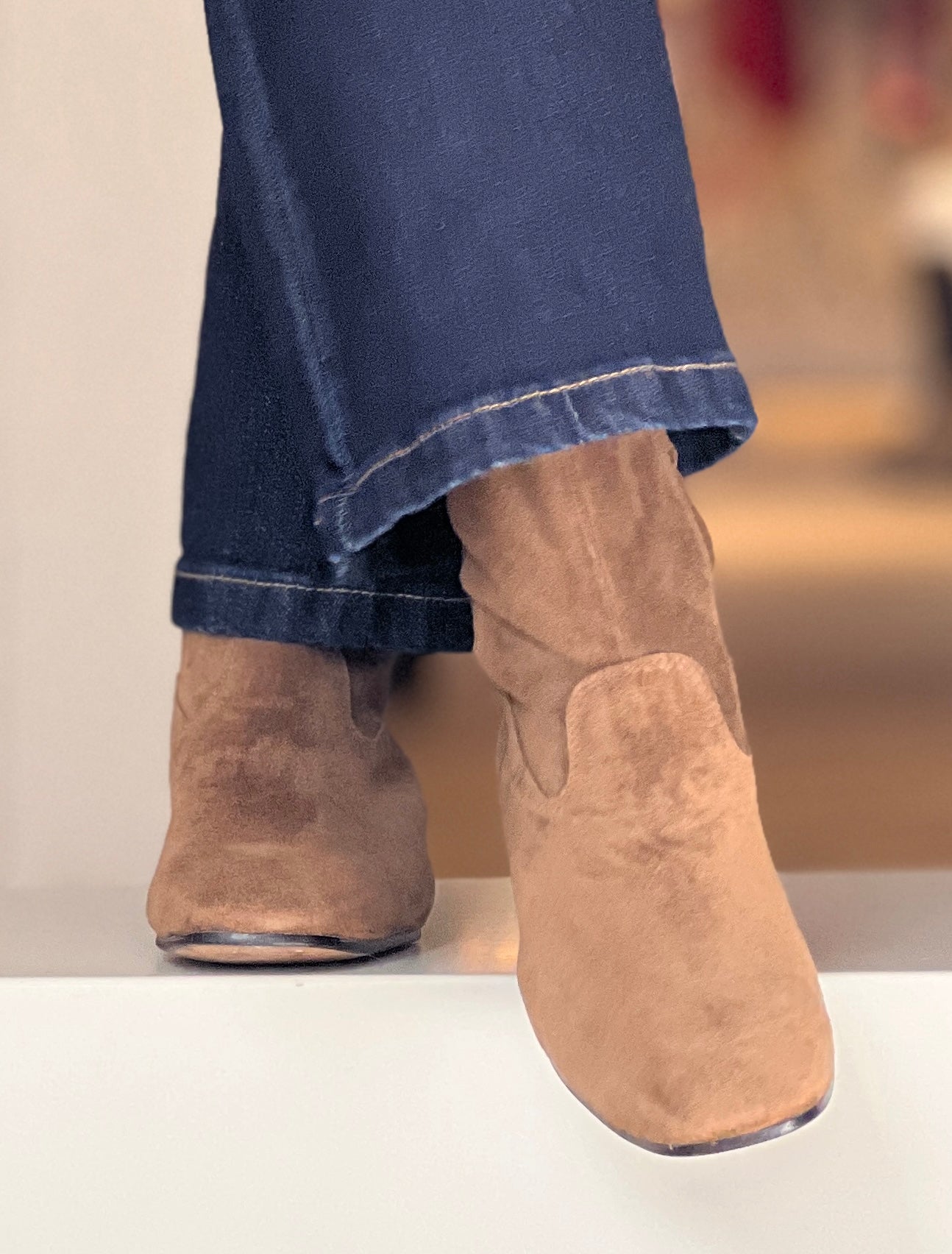 Botín plano chic avellana