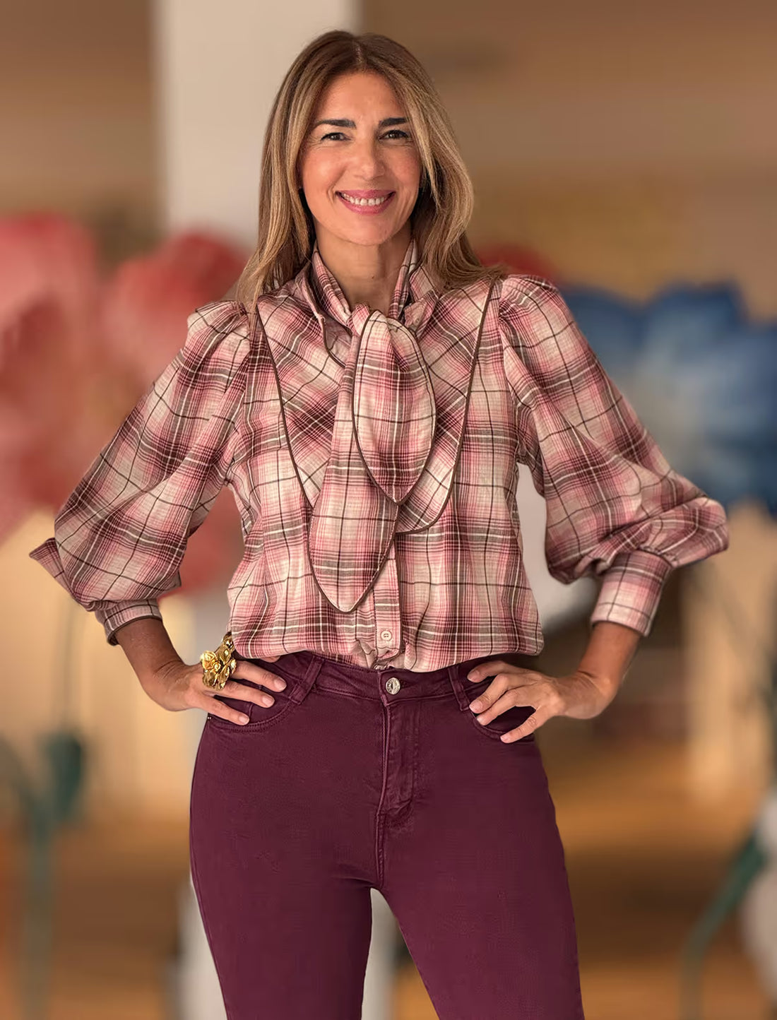 Camisa ideal de cuadros Jimena