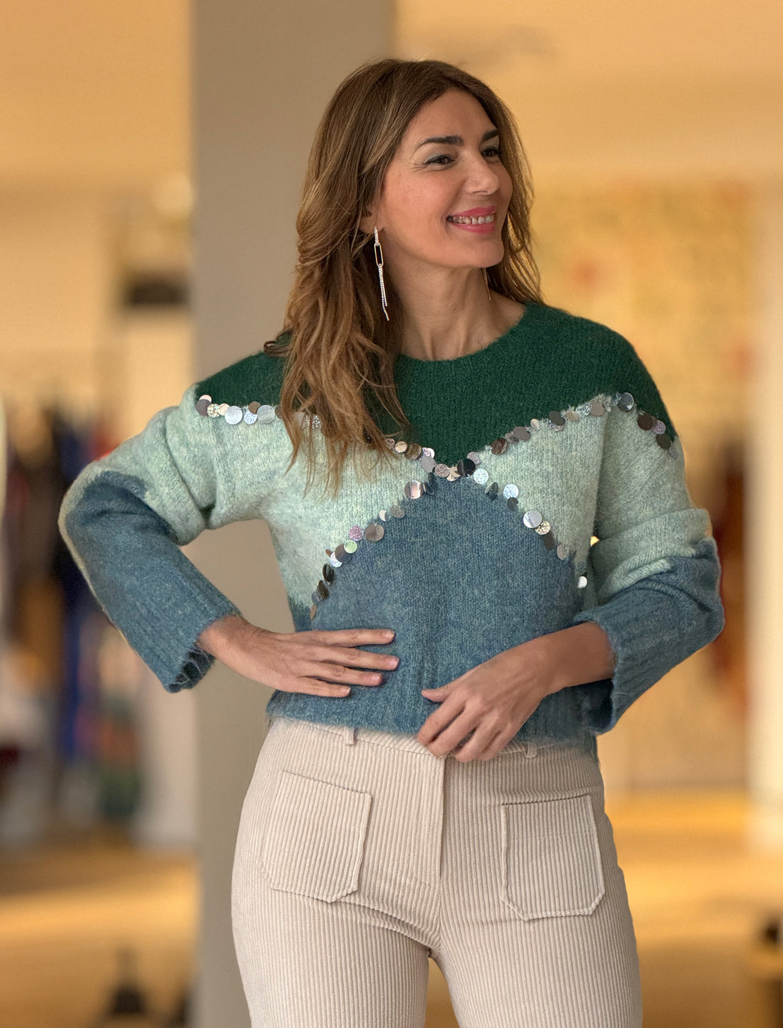 Jersey suave green