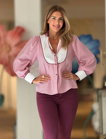 Camisa ideal de rayas María