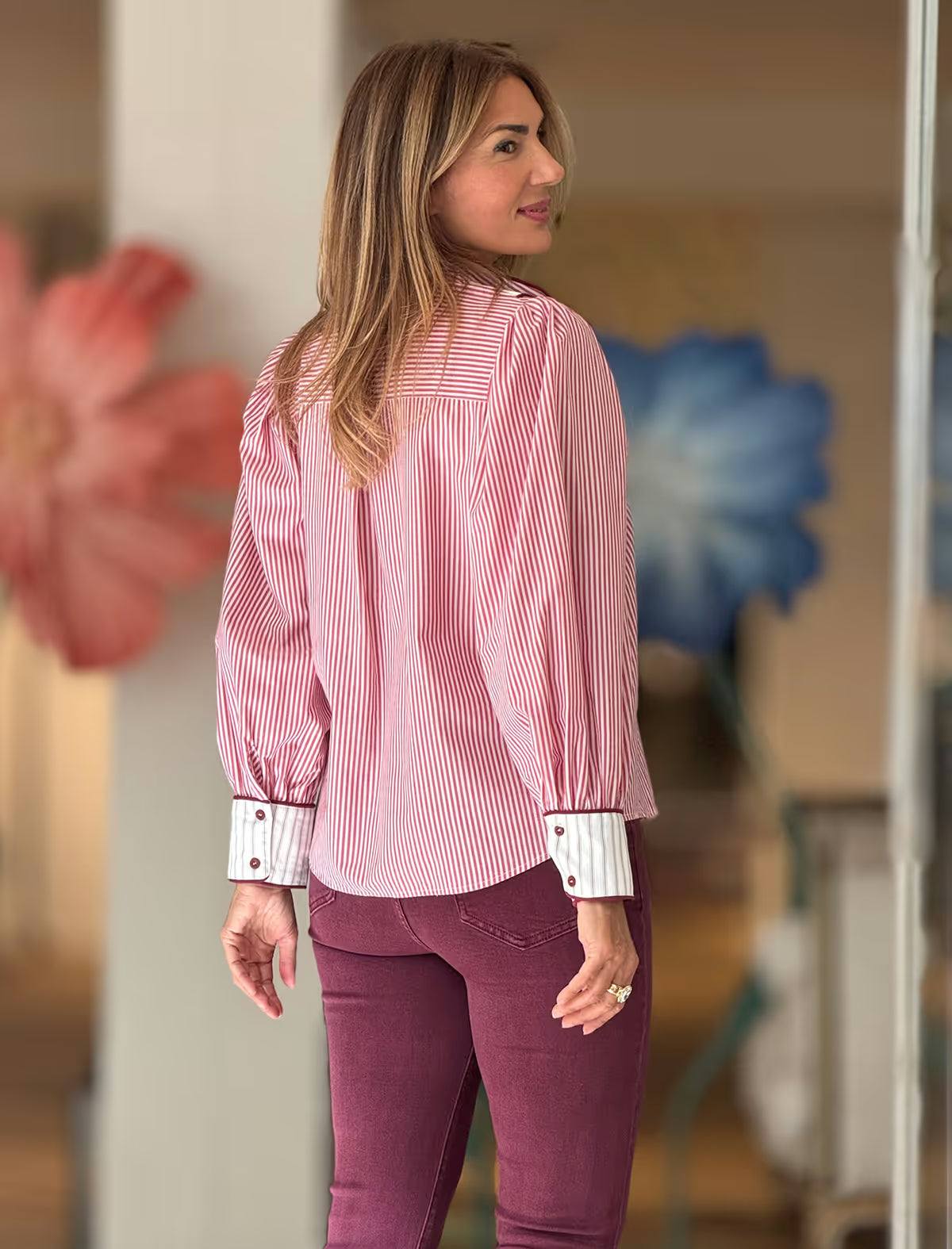 Camisa ideal de rayas María