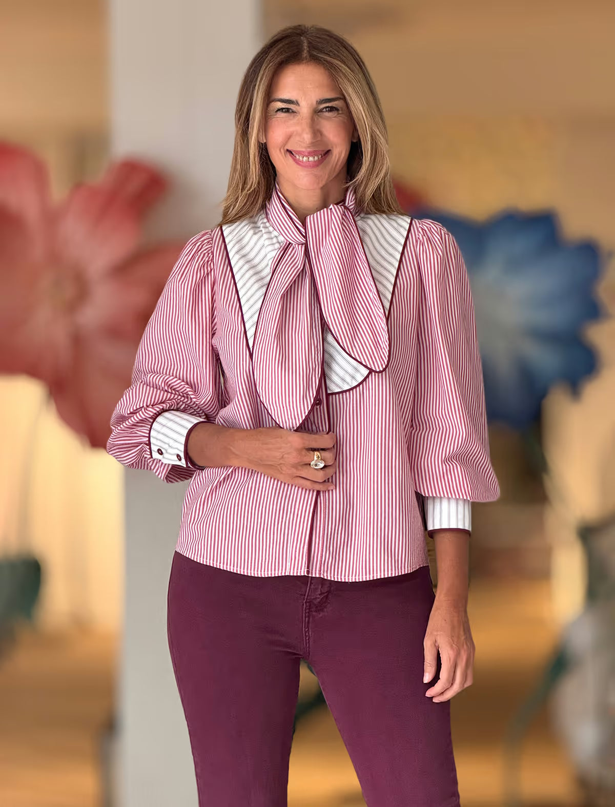 Camisa ideal de rayas María