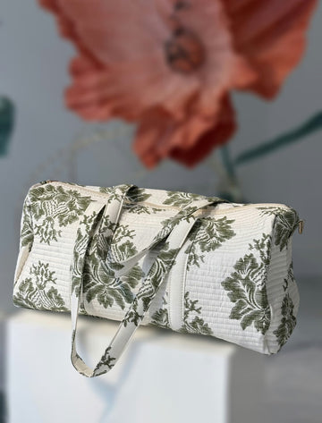 Bolsa de viaje estampada verdes