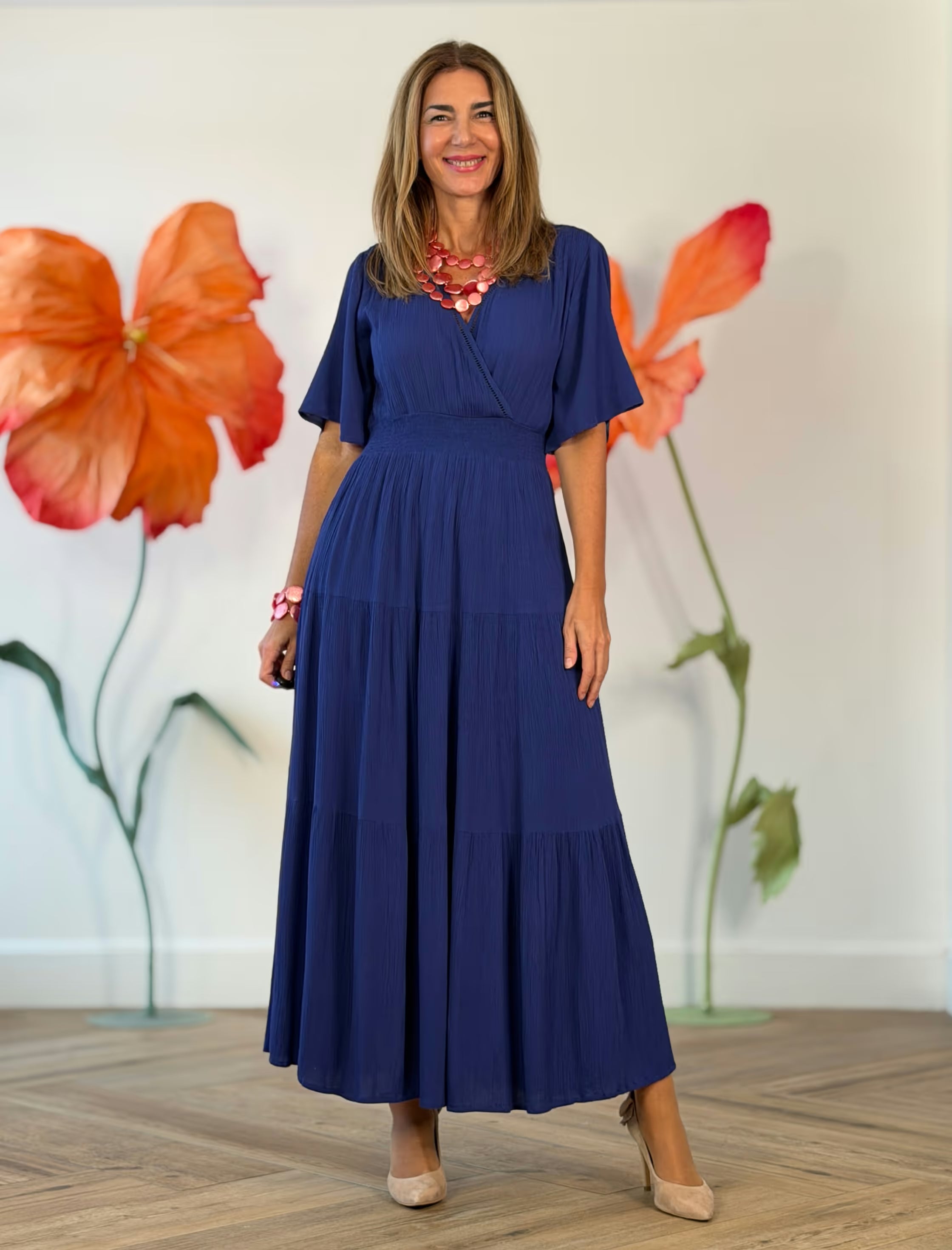 Flowy blue dress Marta