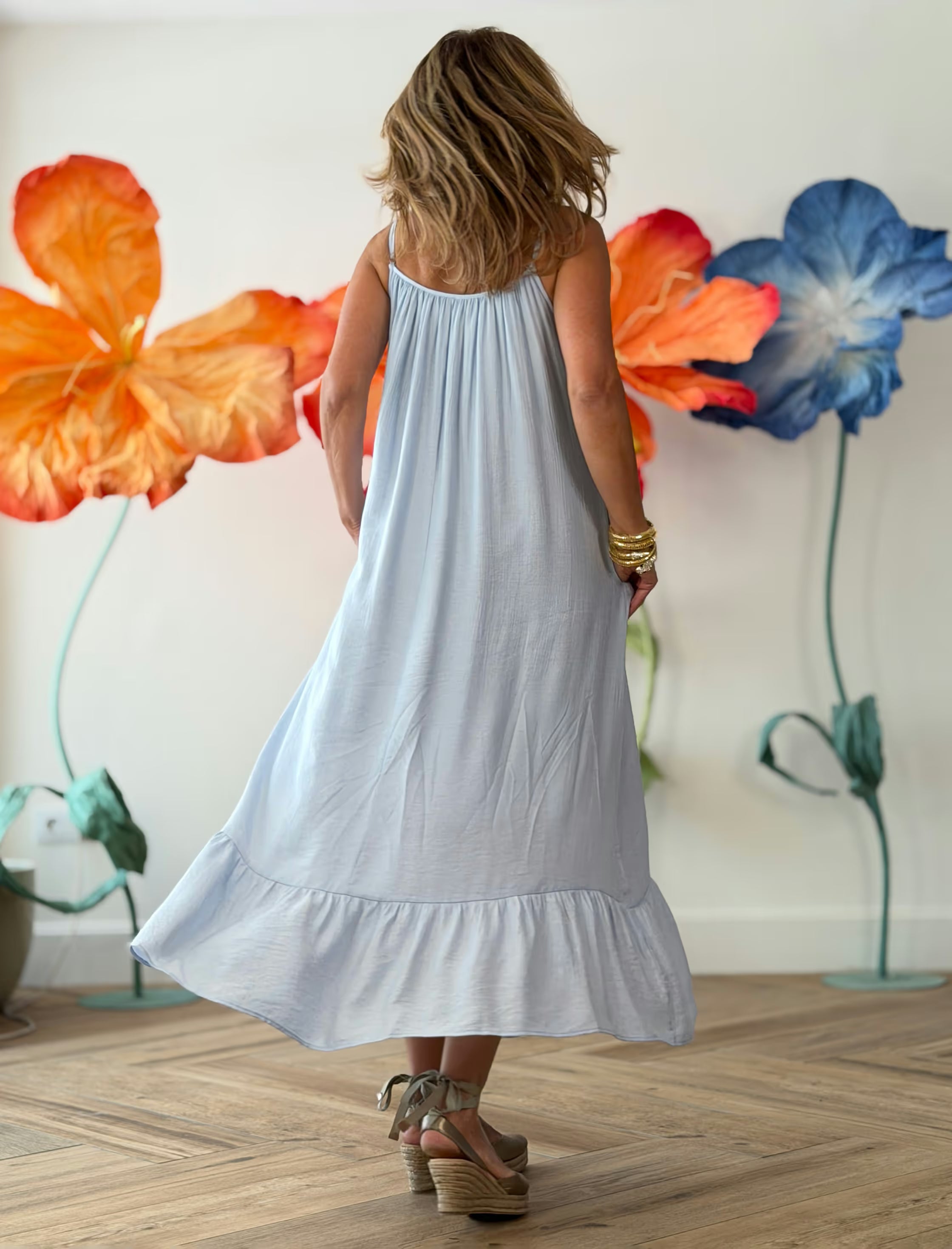 Vestido largo Celeste Marta