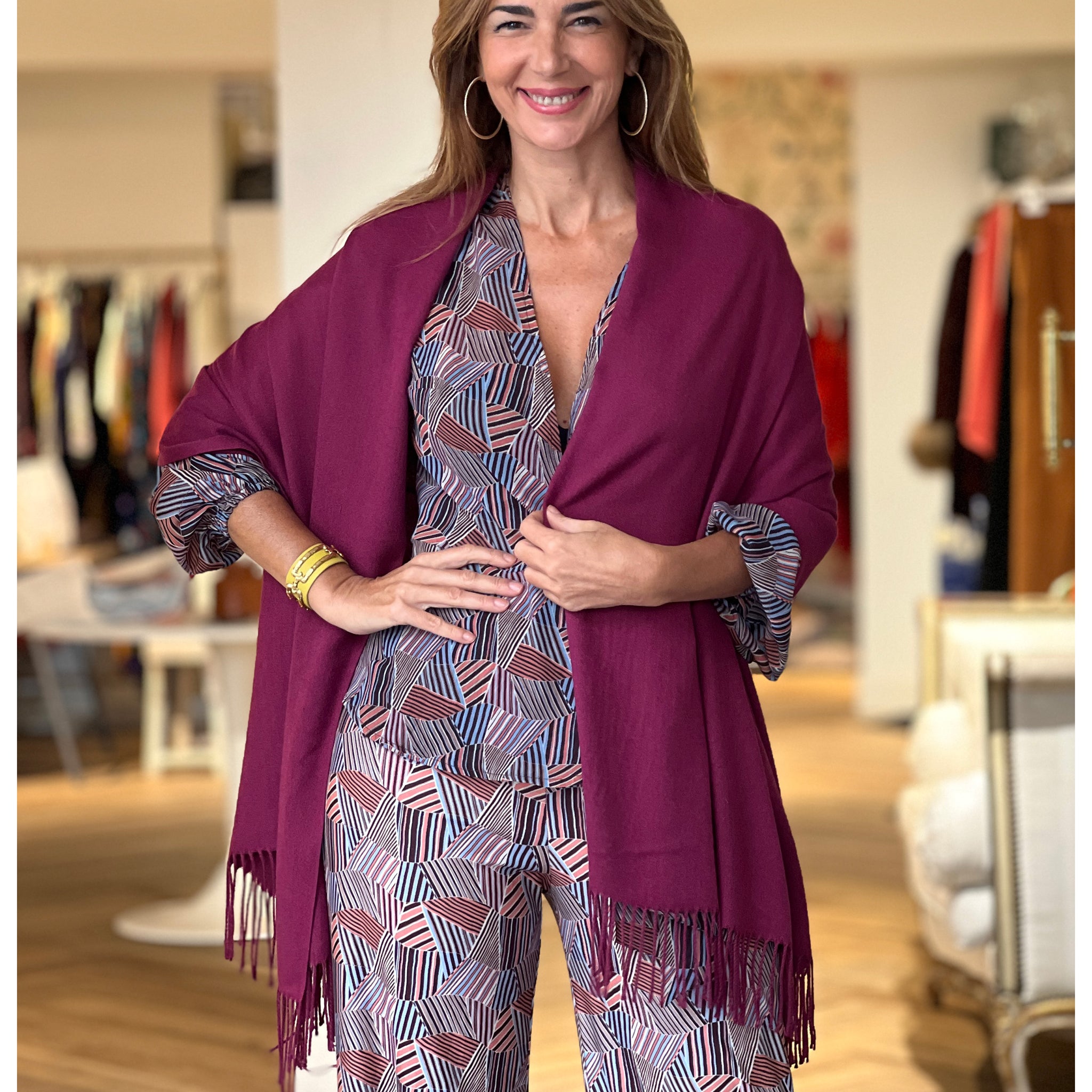 Foulard Cashemir vino