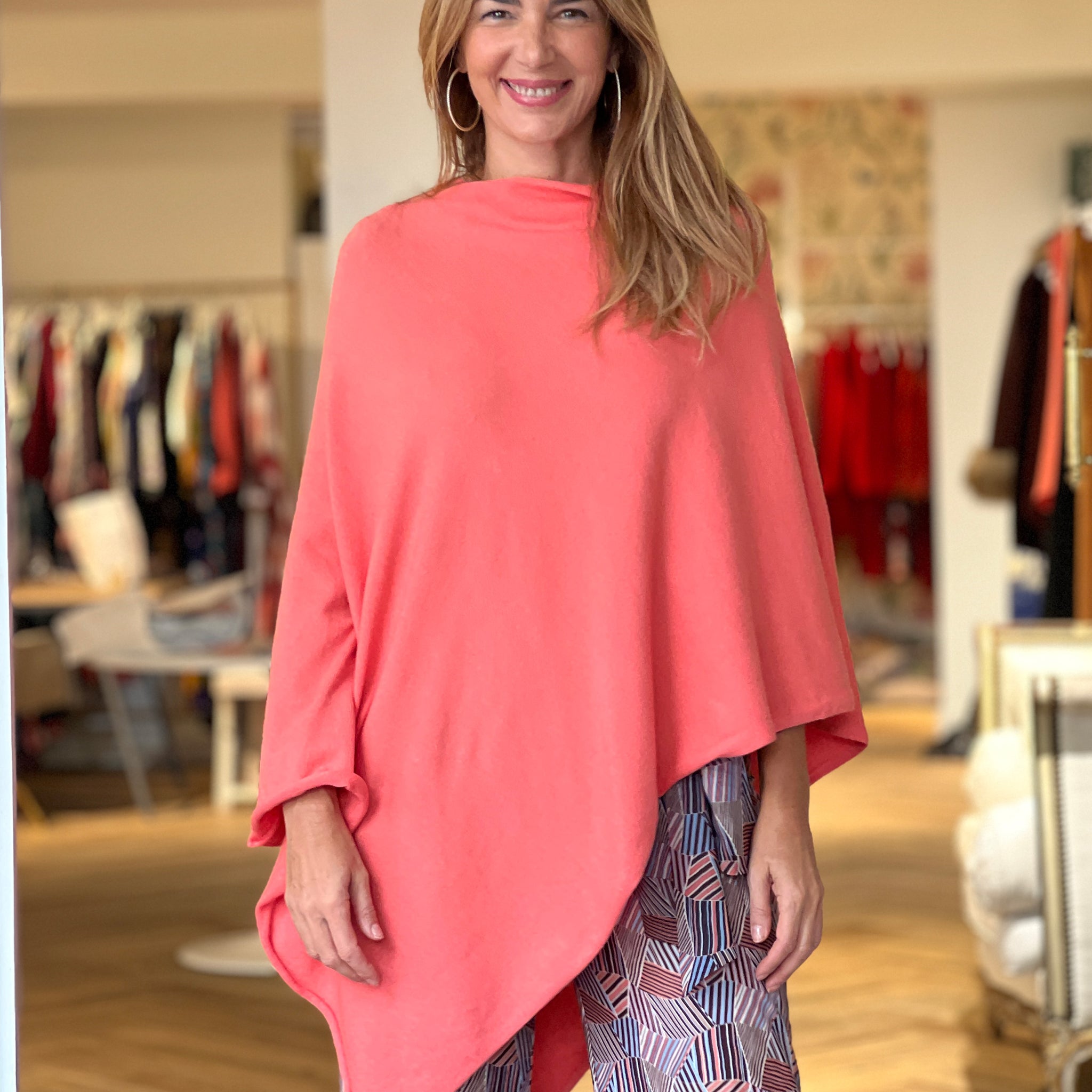 Capa chic deliciosa coral