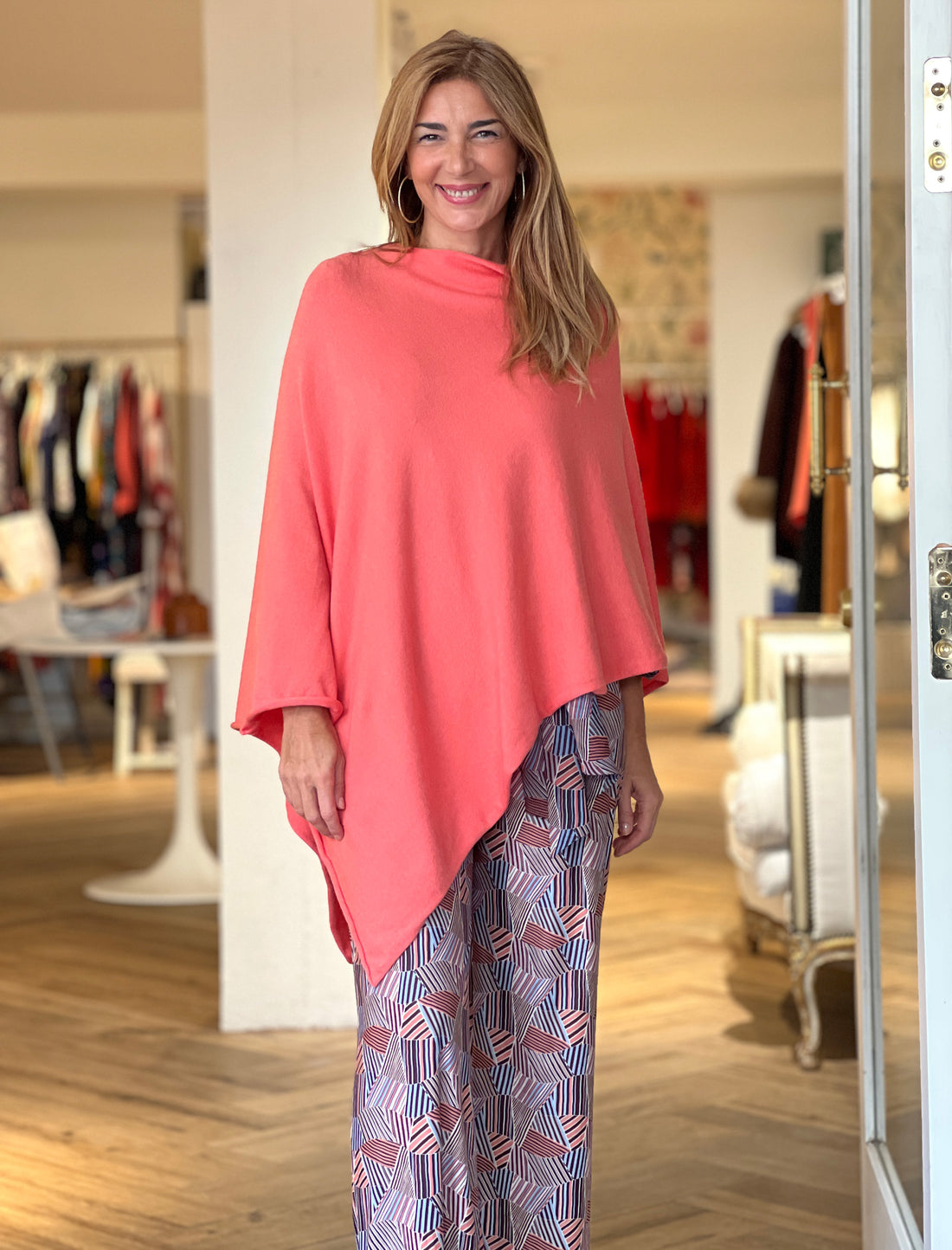 Capa chic deliciosa coral