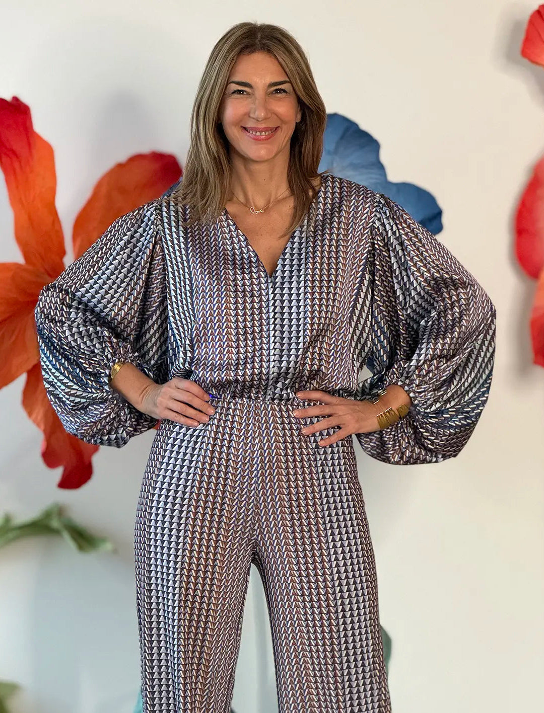 Camisa mangas espectaculares geometric