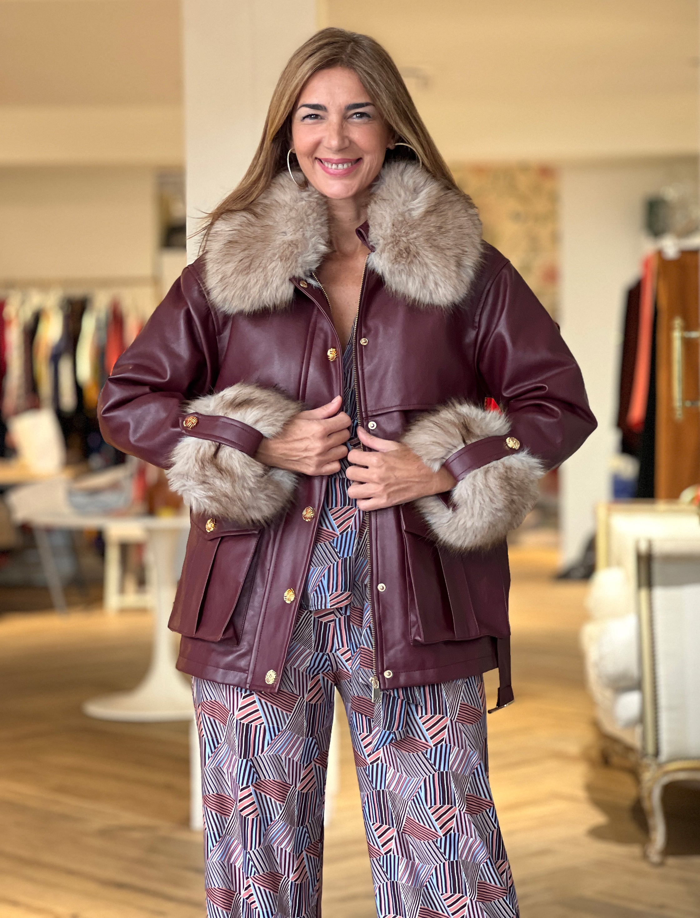 Chaqueta parka maravillosa desmontable