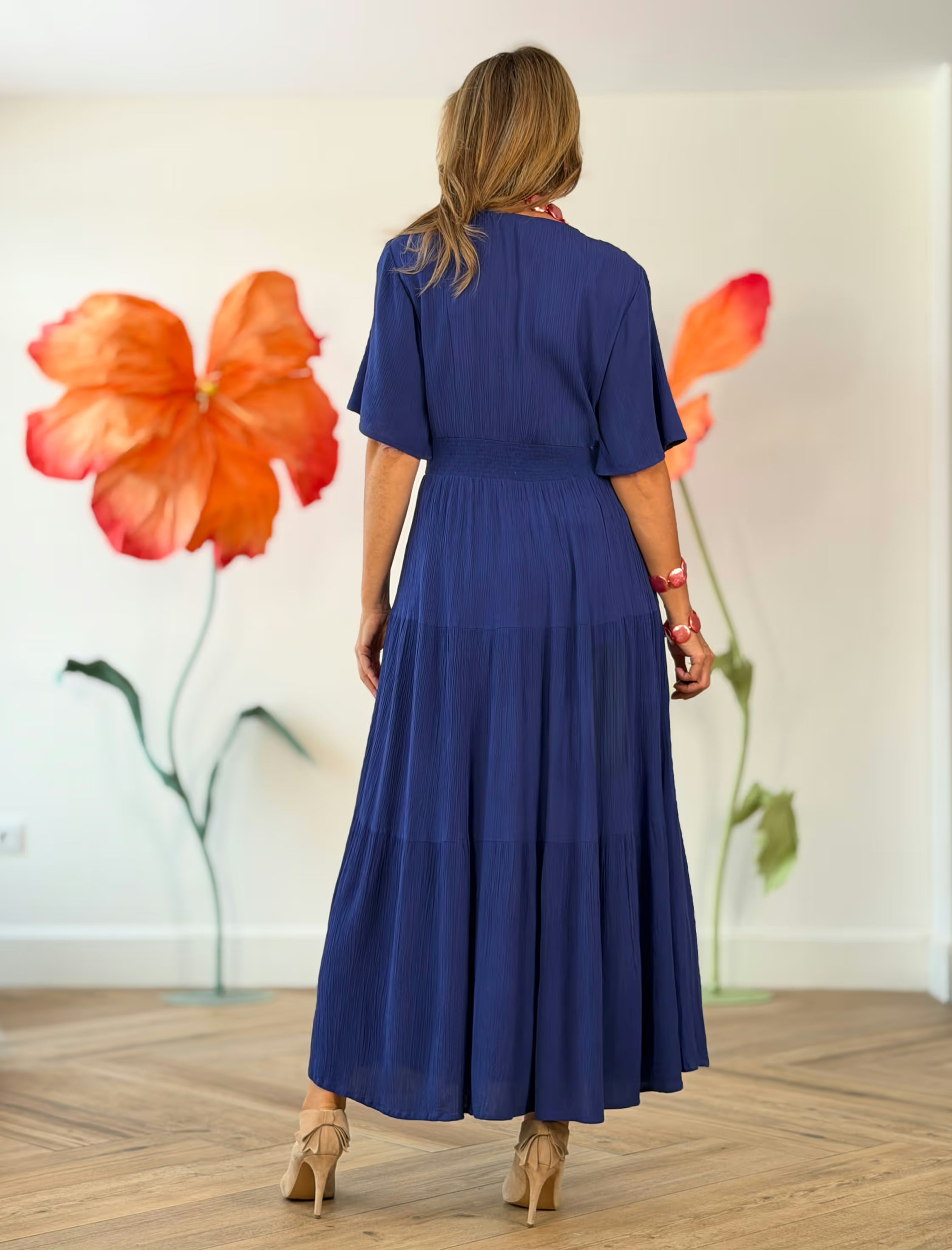 Flowy blue dress Marta