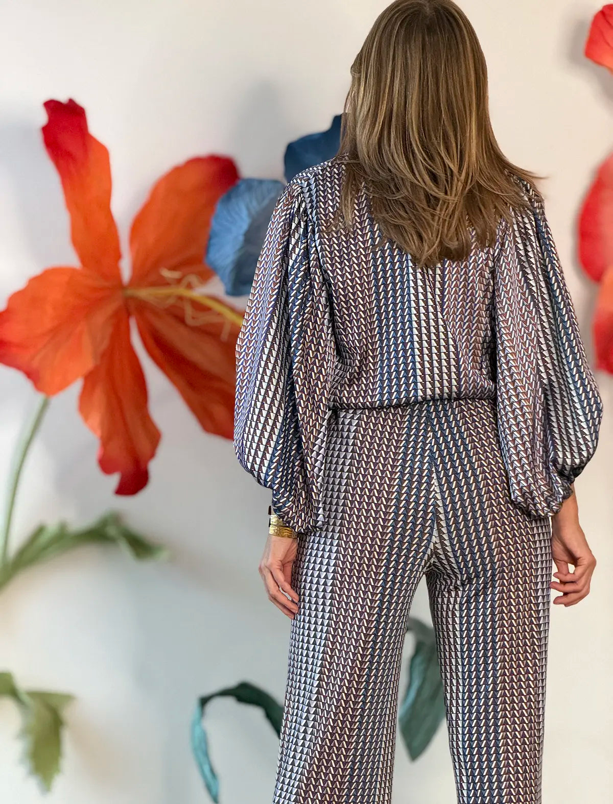 Camisa mangas espectaculares geometric