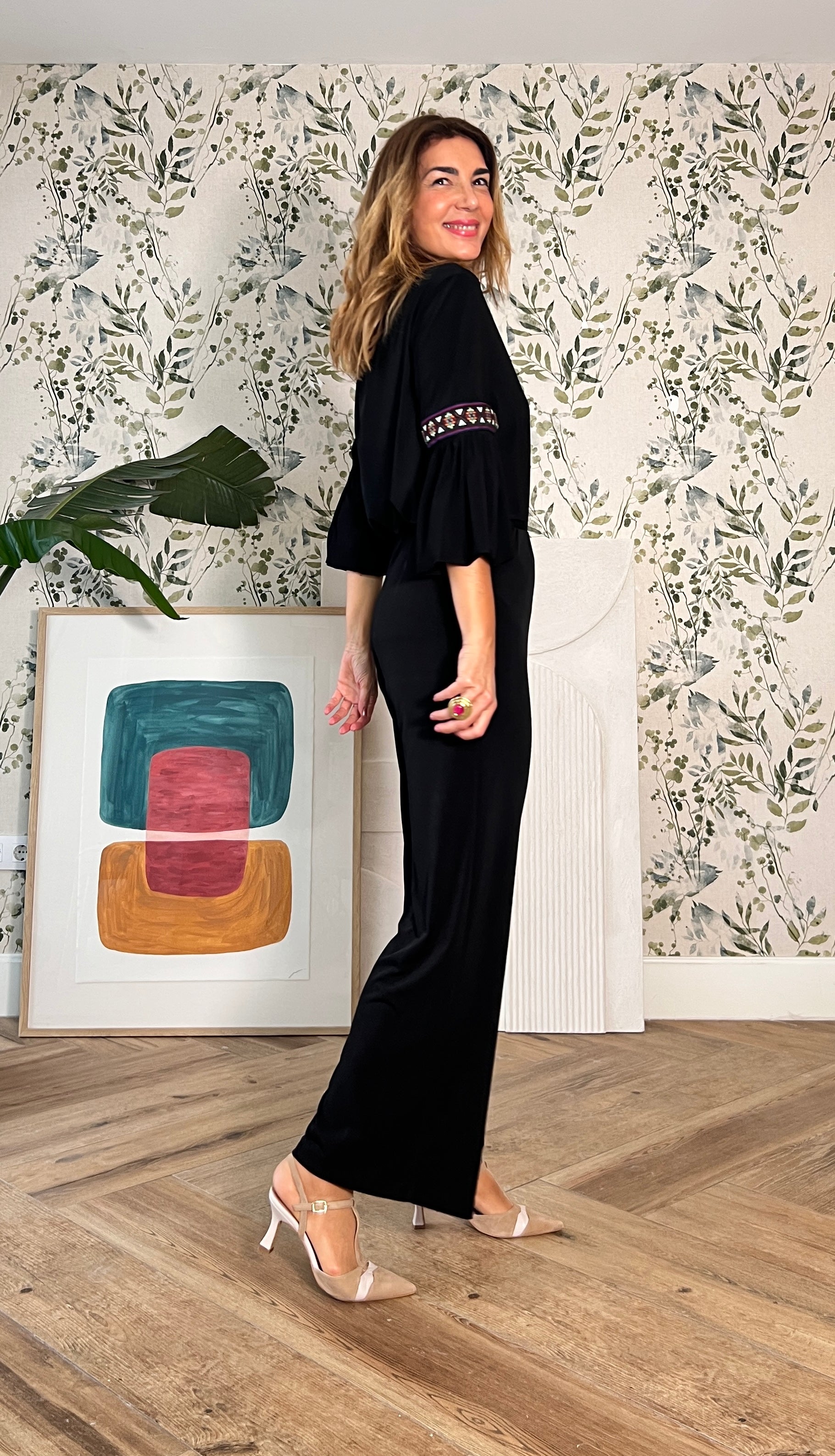 Pantalon soft favorecedor negro