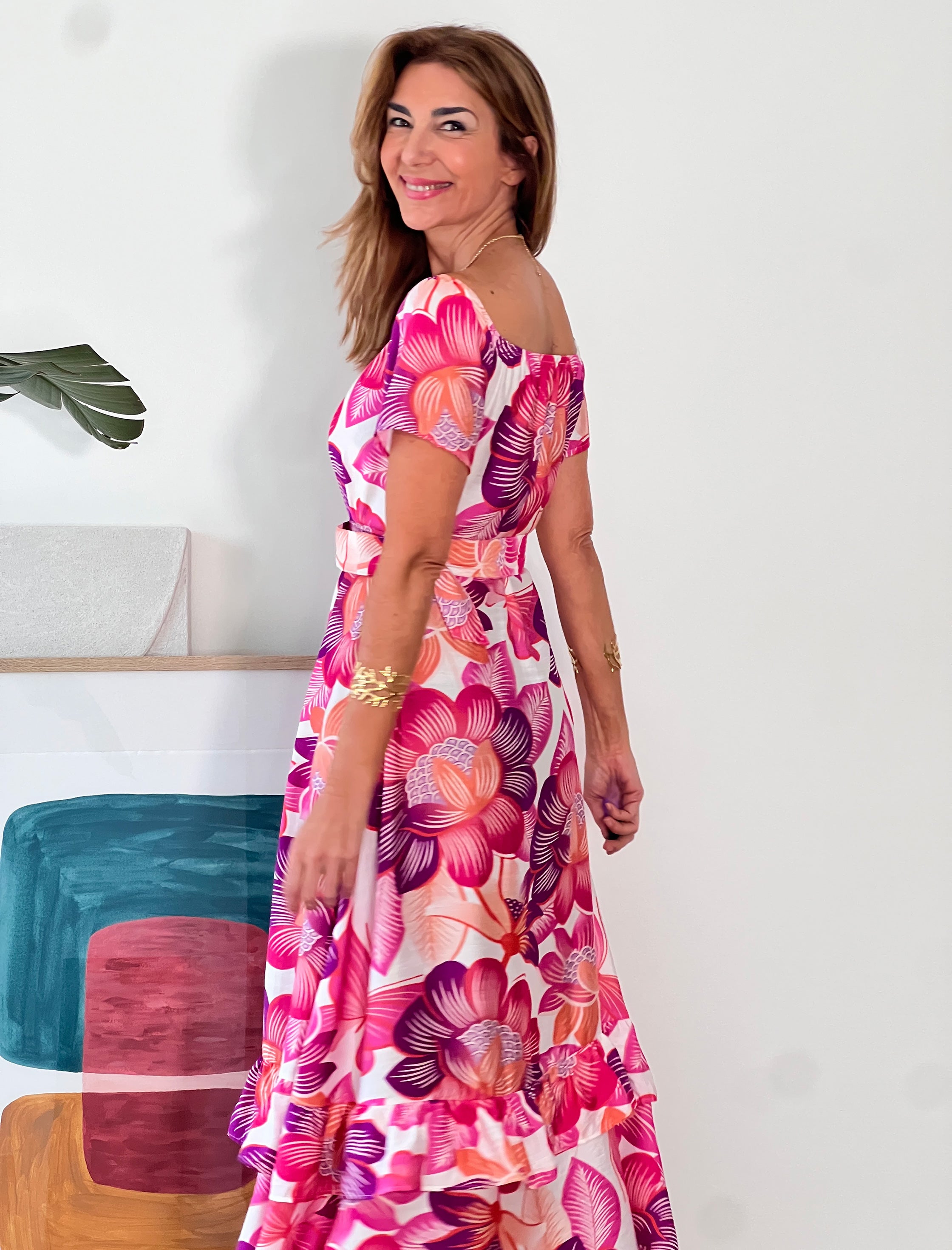 Vestido más color rosa