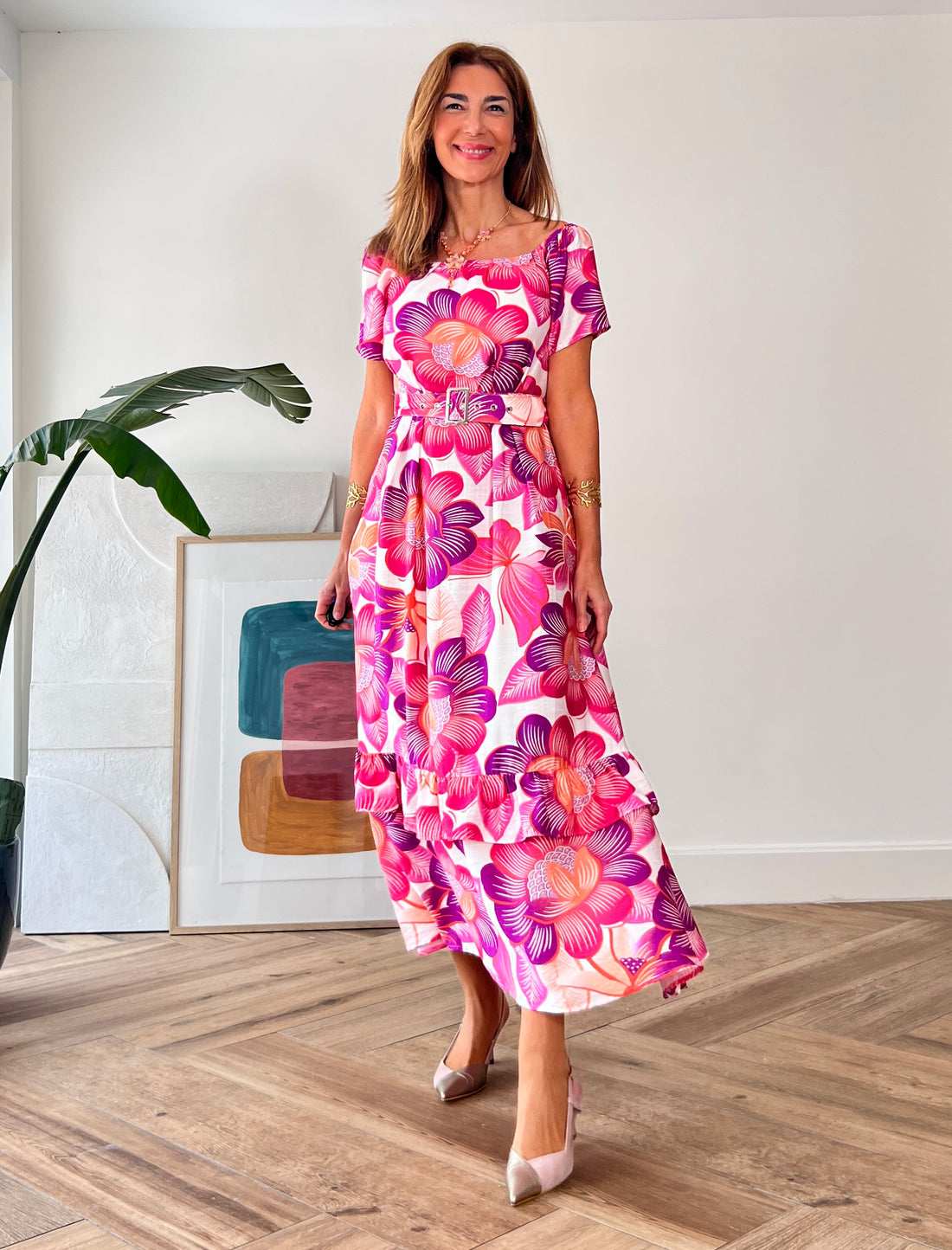 Vestido más color rosa