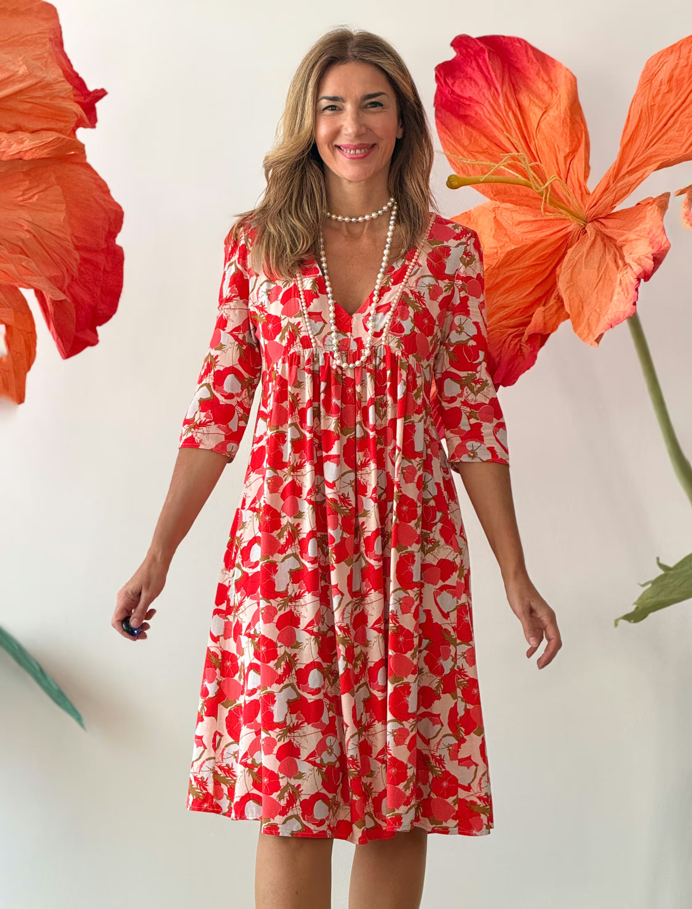 Fluid Dress Poppy