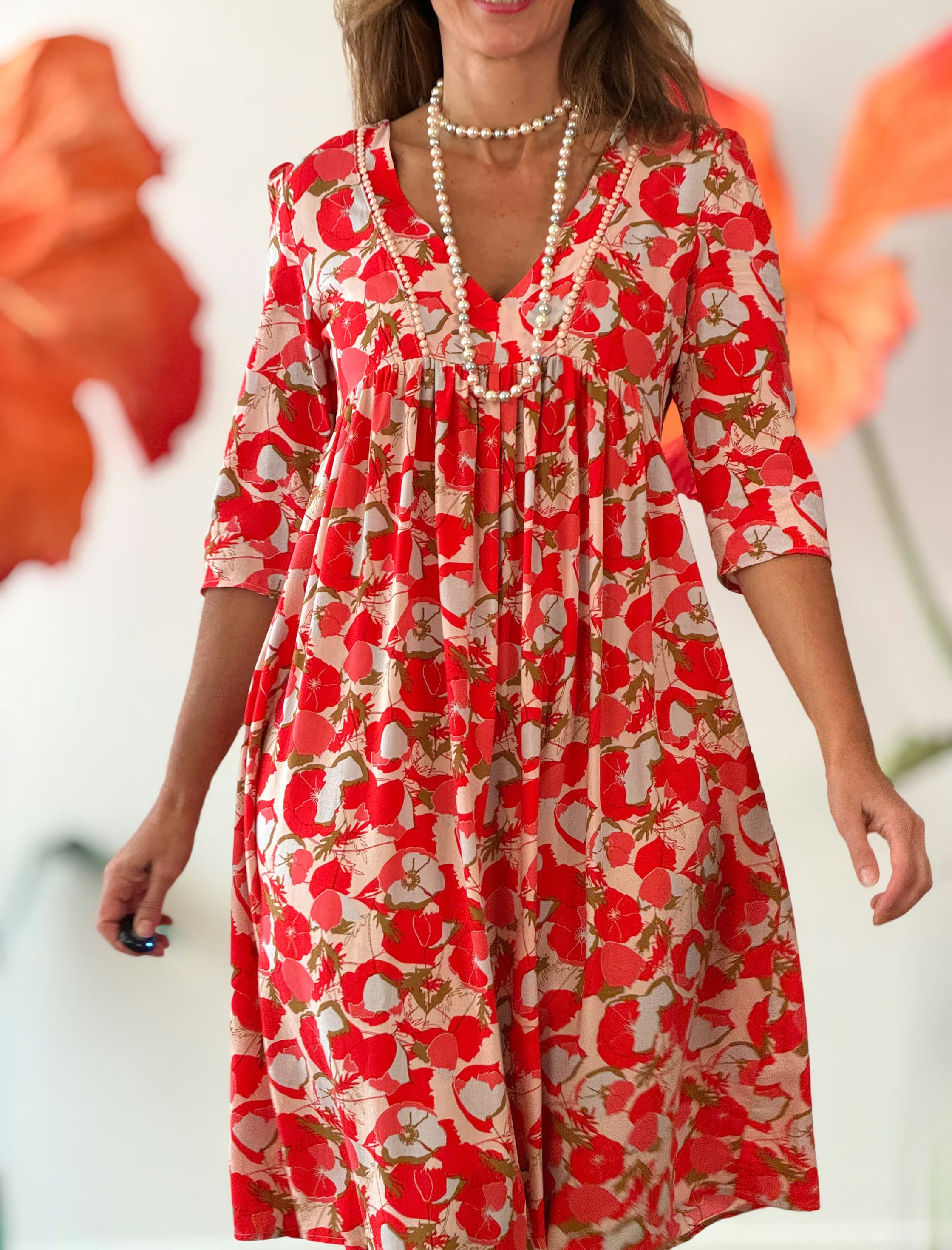Fluid Dress Poppy