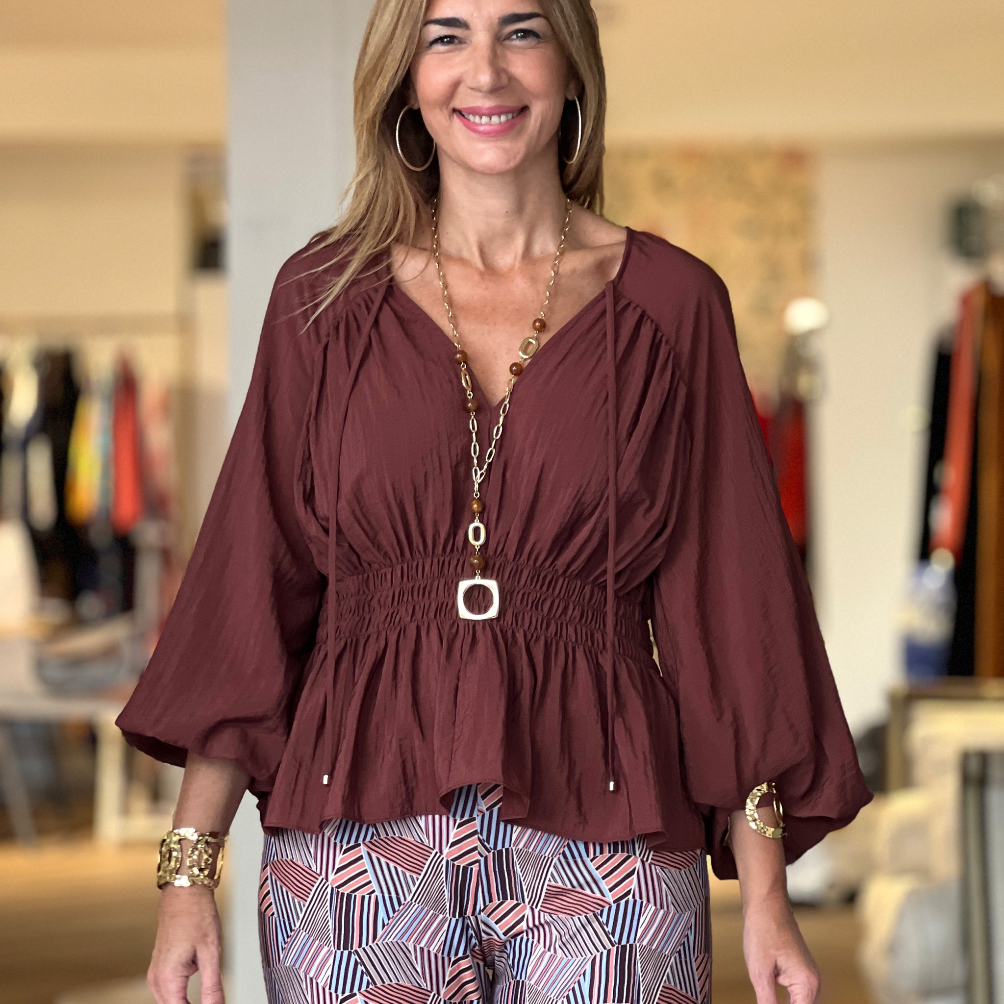 Blusa berengena ideal